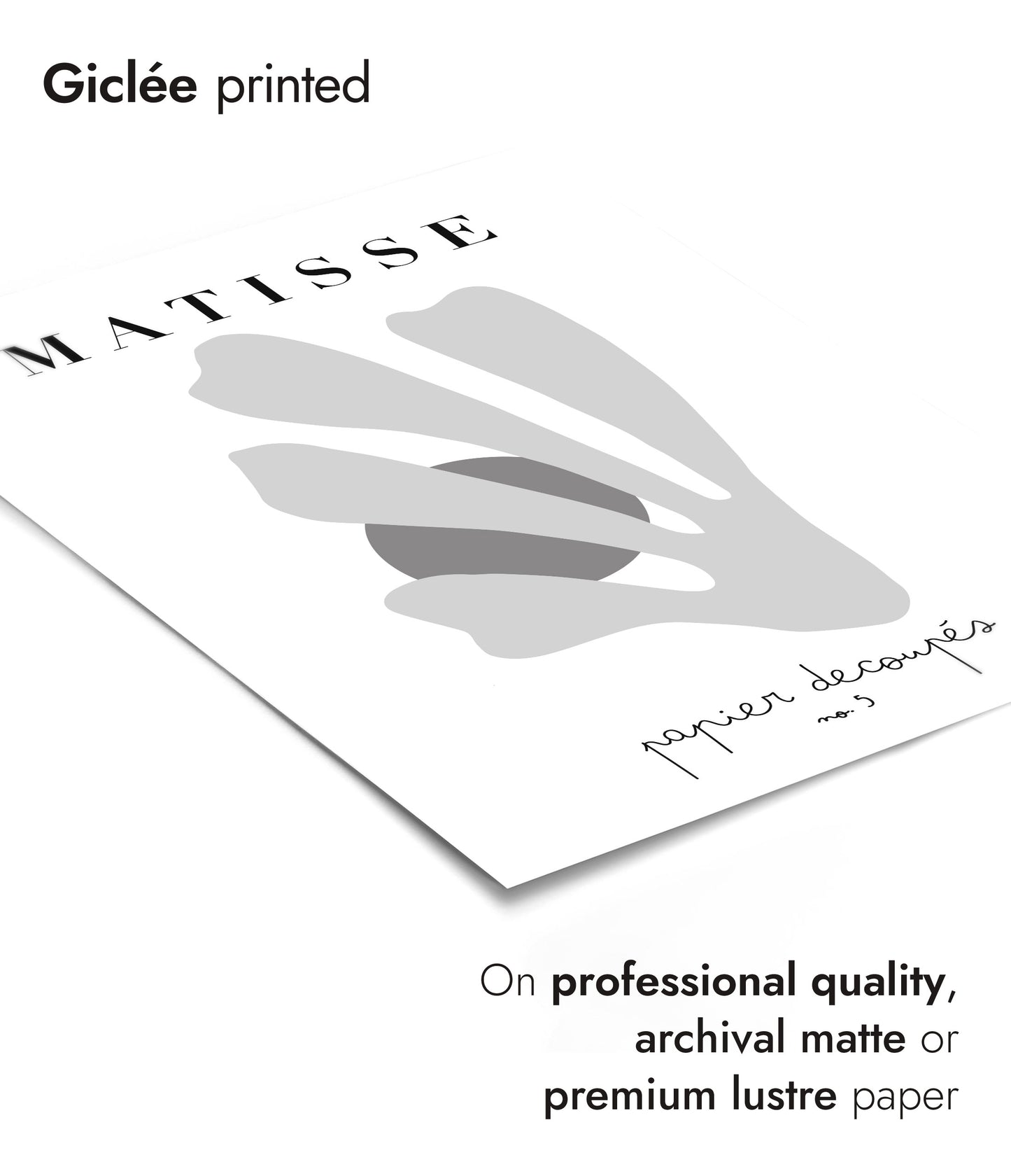 Matisse Cutouts No. 5 B&W