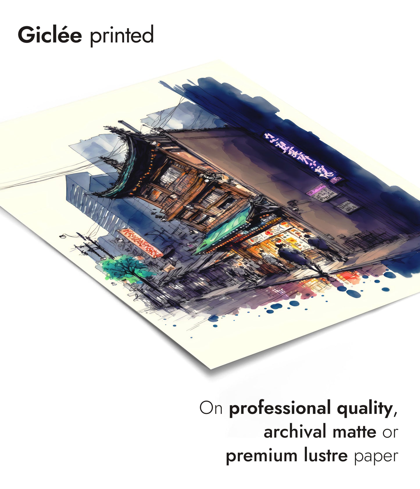 Ramen Shop Watercolour