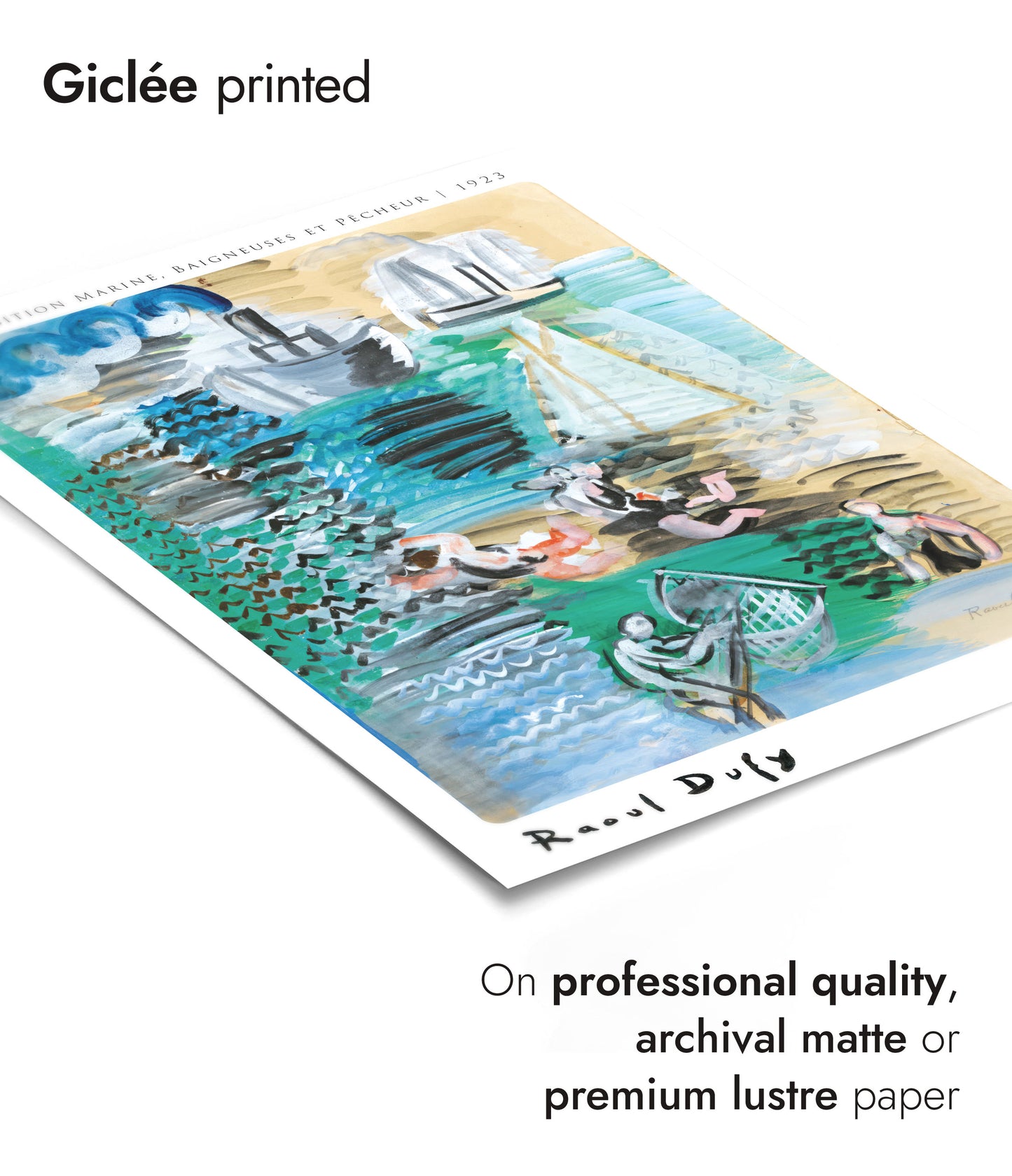 Composition Marine, Baigneusus et Pêcheur