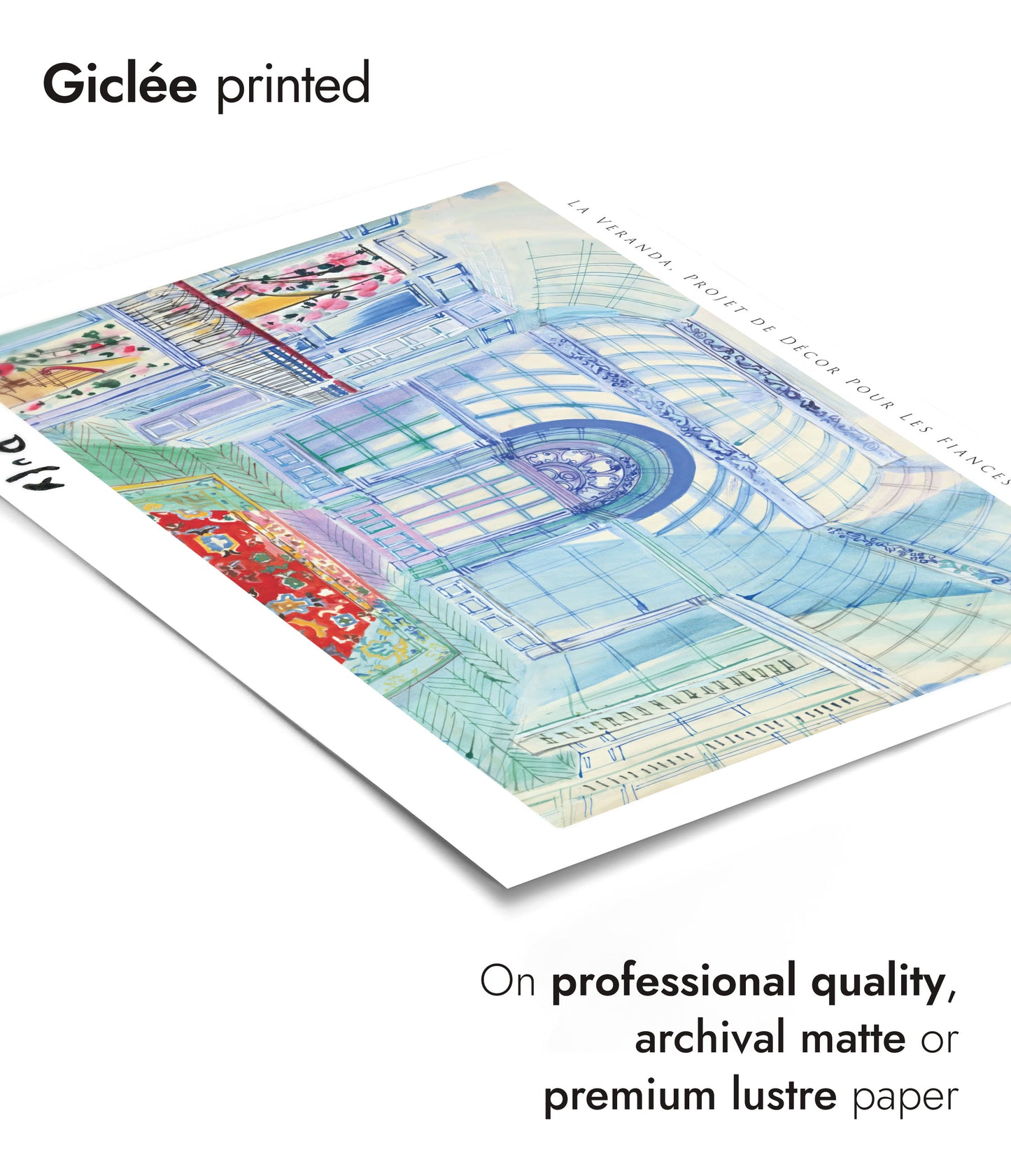 La Veranda, Projet de Decor Pour