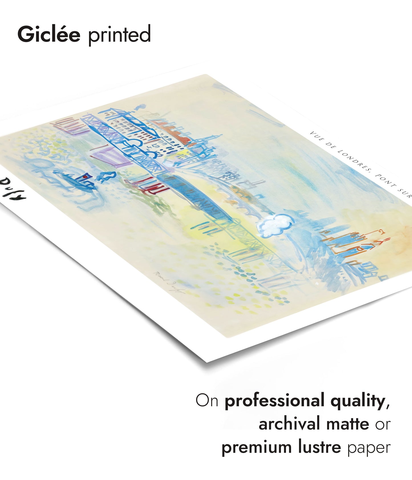 Utsikt över London, bro över Themsen