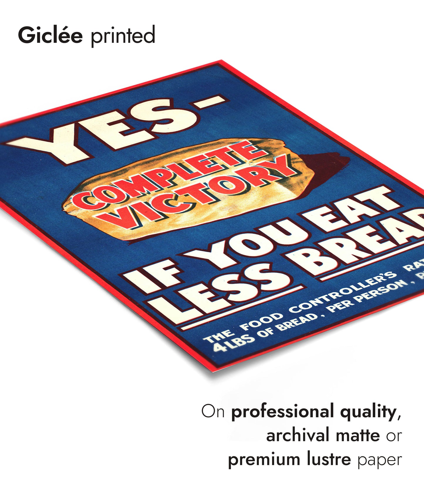 Affiche de rationnement