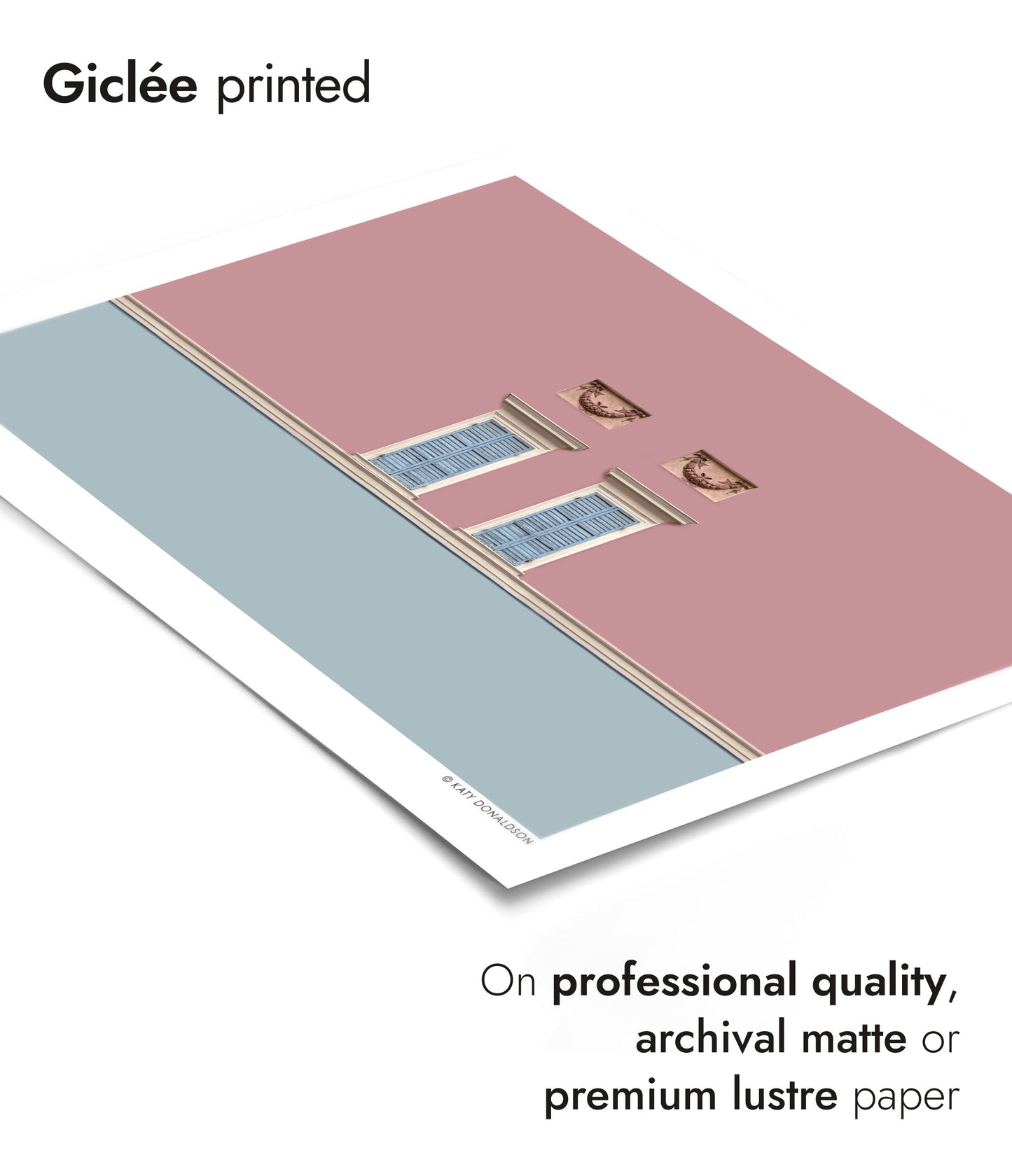 Siesta, Modena, Italien Rosa & Blå