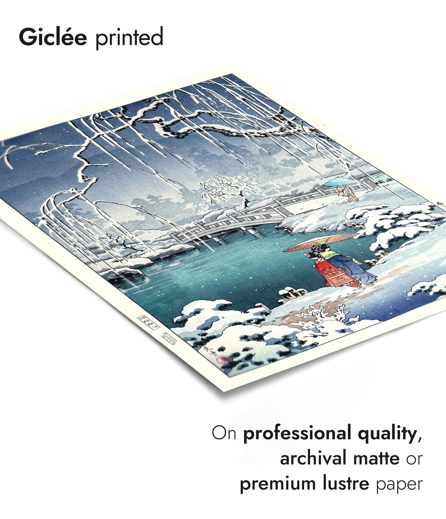 Vårsnö vid Maruyama, Kyoto