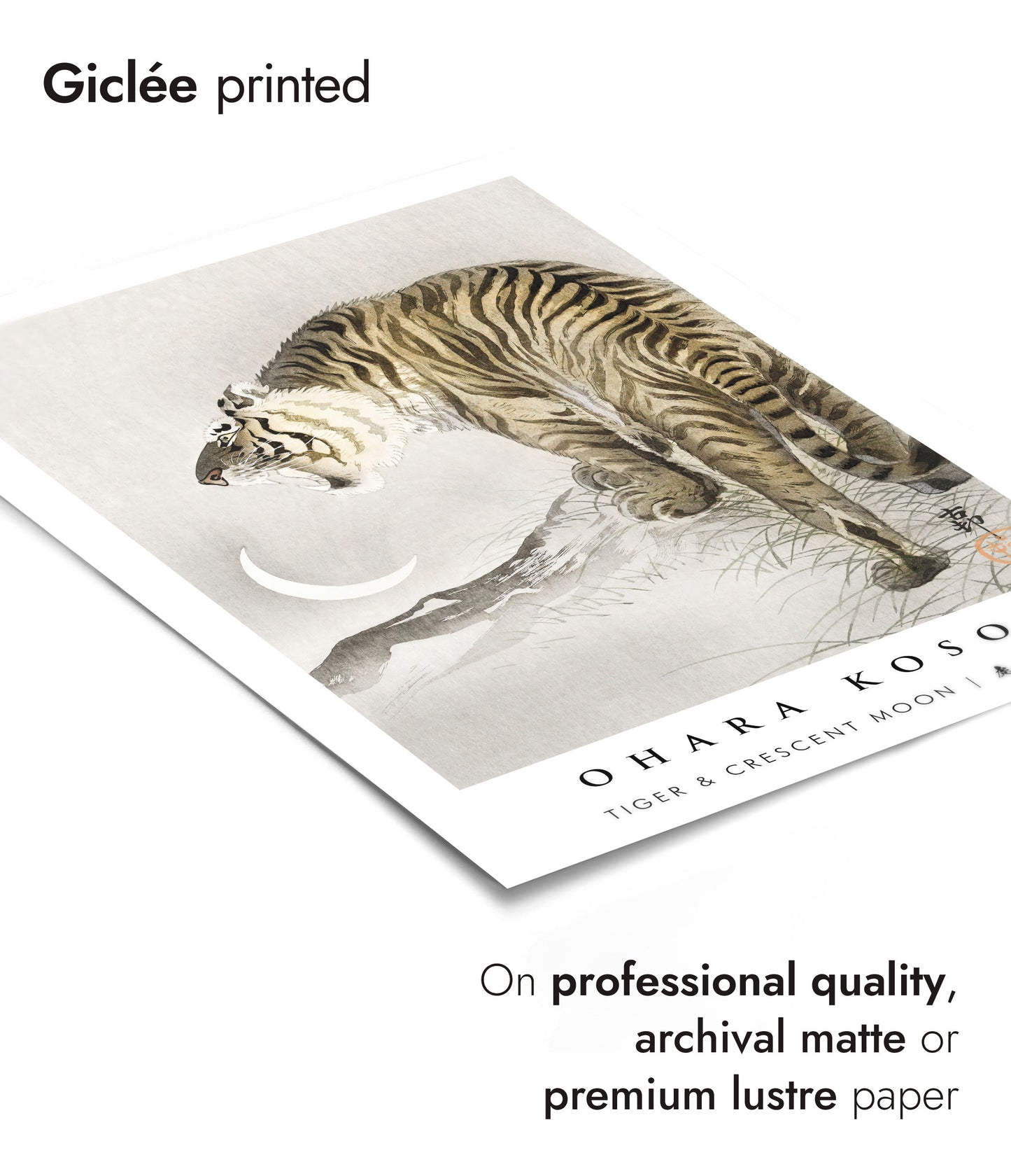 Tiger & Crescent Moon