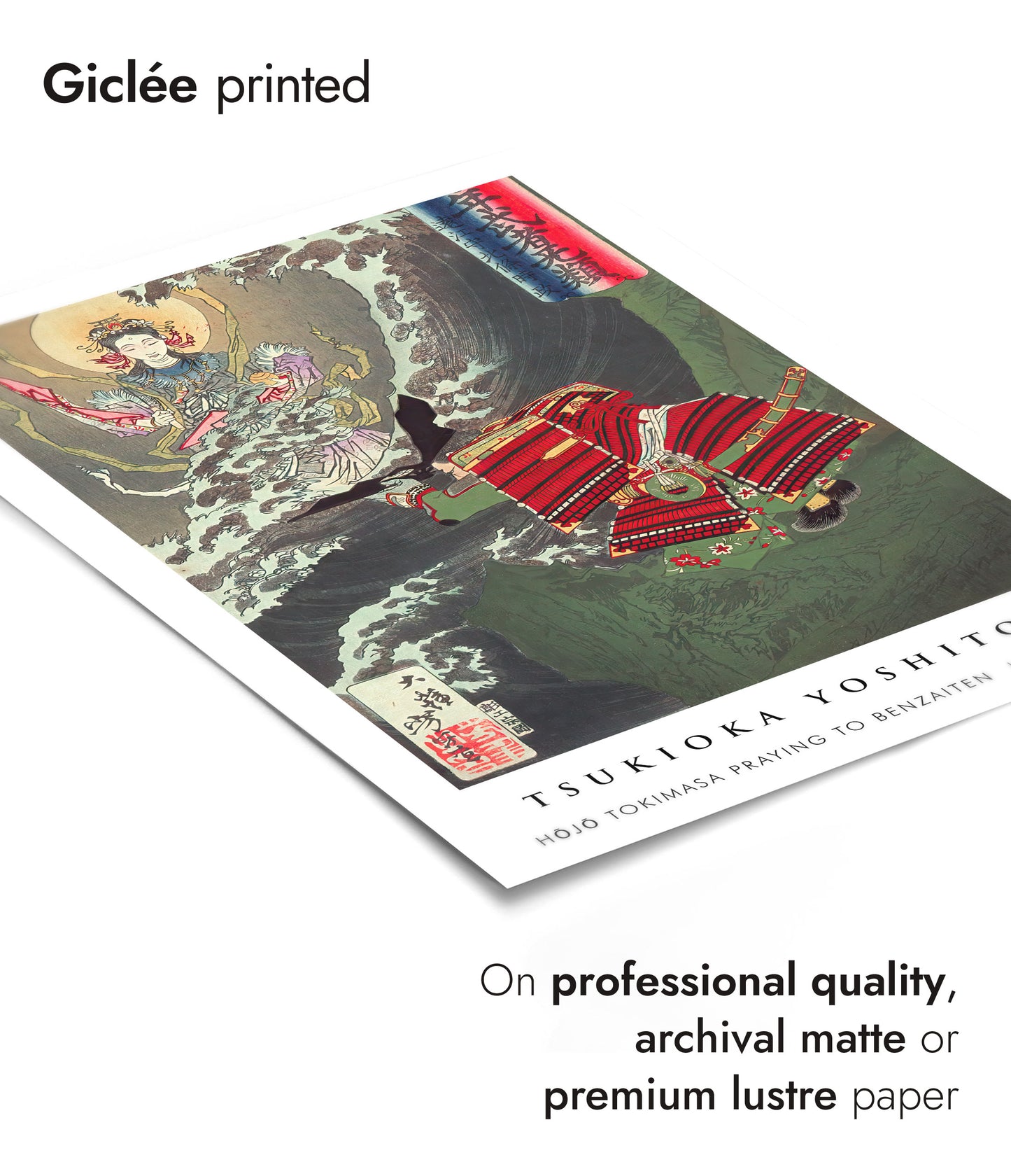 Hojo Tokimasa Praying to Benzaiten