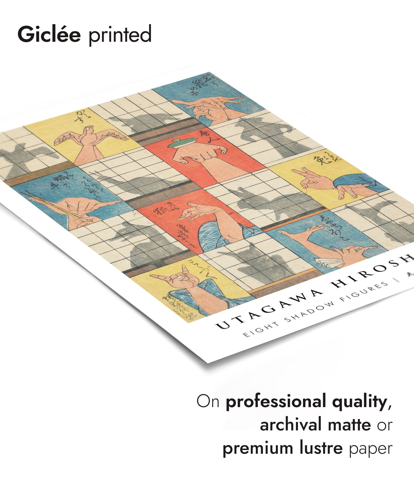 Acht Schattenfiguren