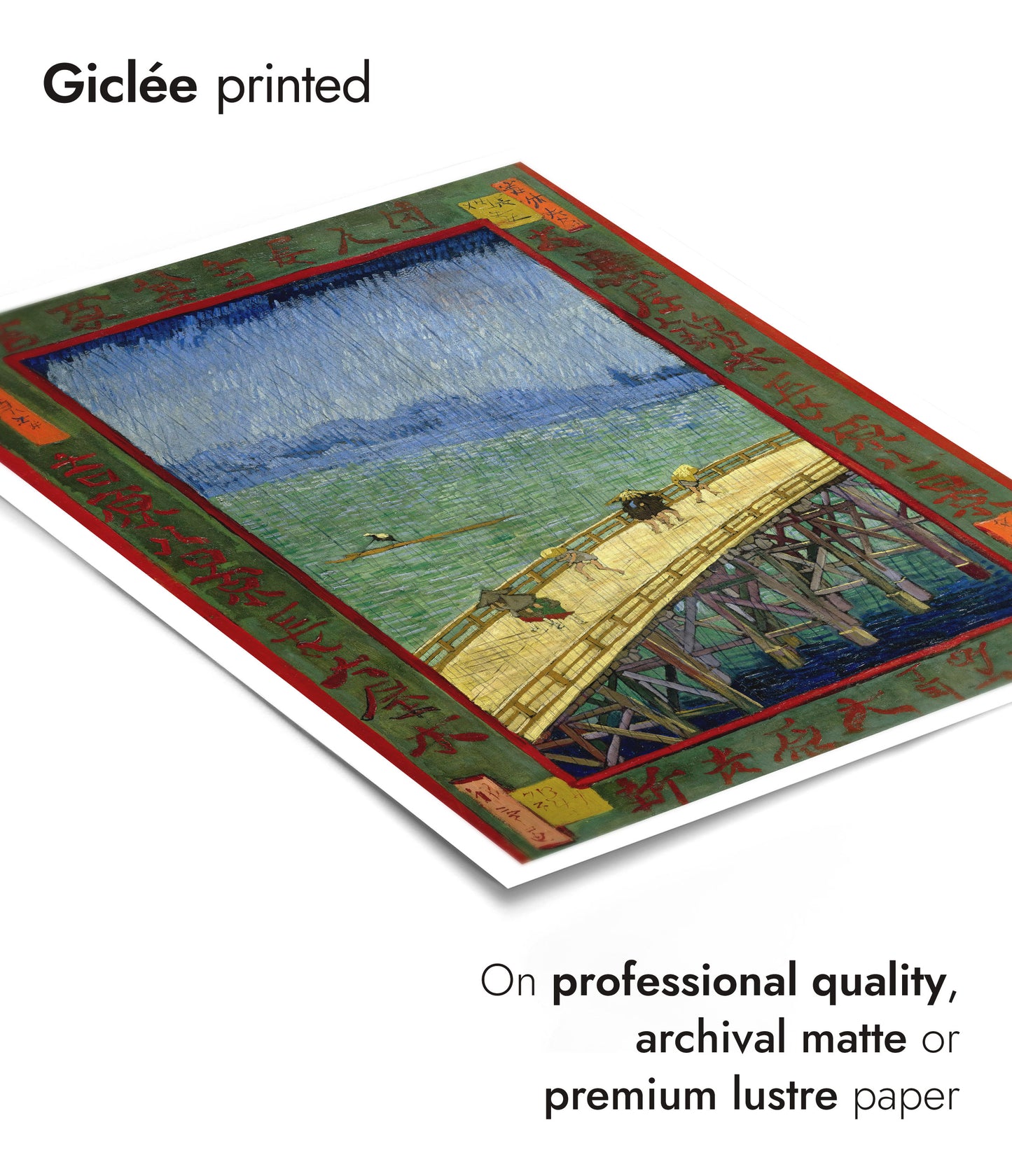 Bridge in the Rain after Hiroshige