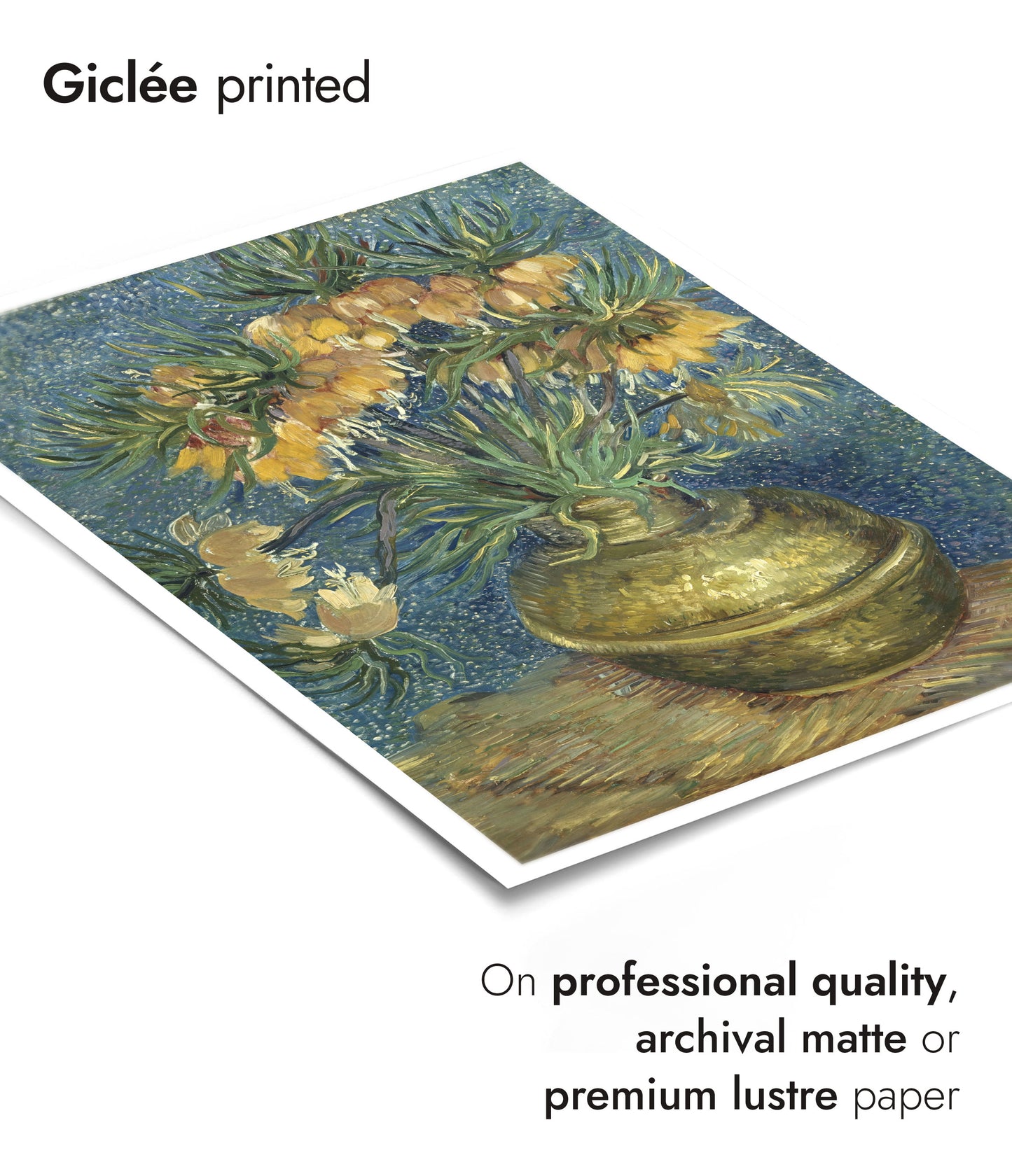 Imperial Fritillaries in a Copper Vase