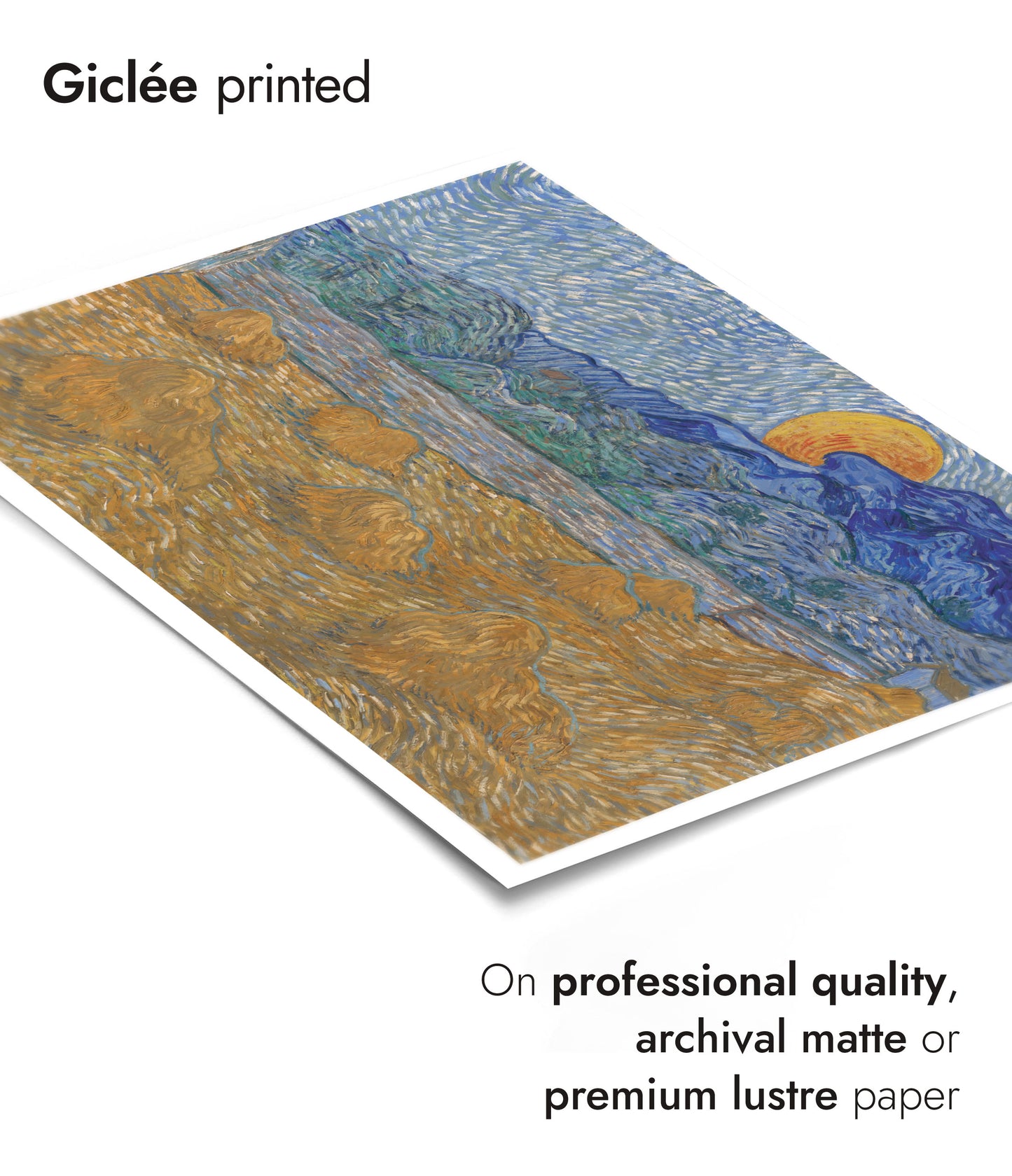 Landscape with Wheat Sheaves and Rising Moon