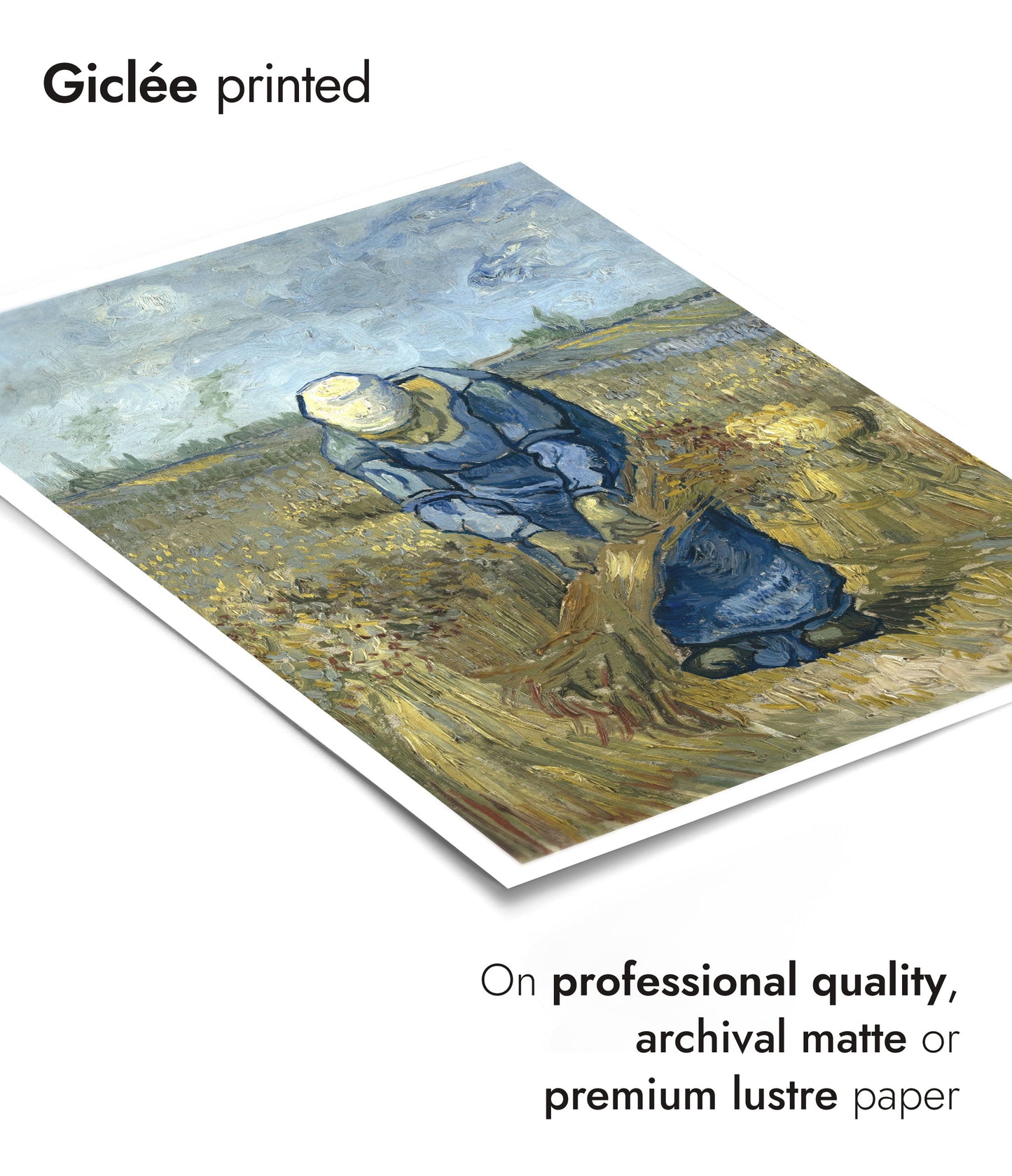 Bondska kvinna som binder kärvar