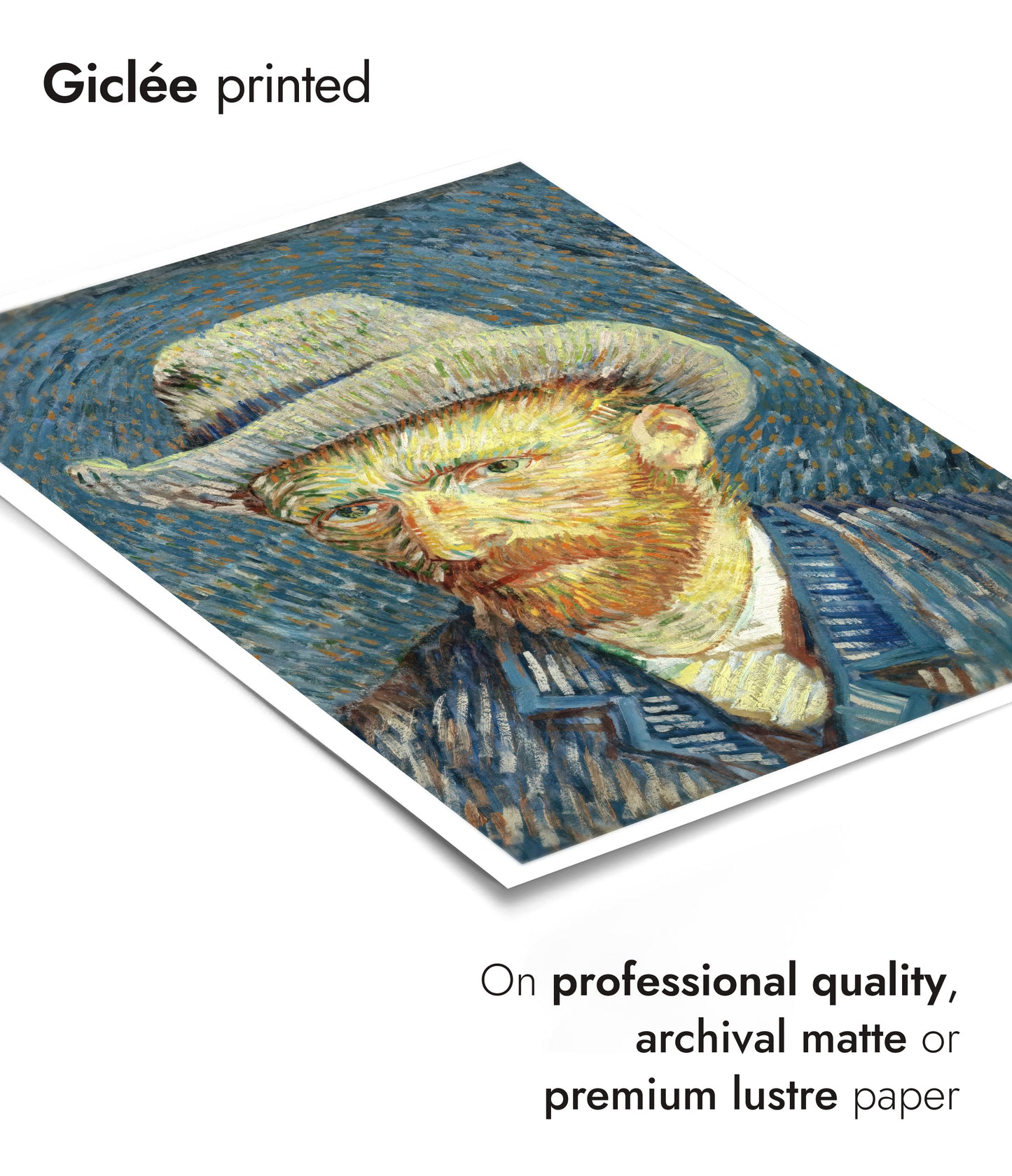 Self Portrait with Grey Felt Hat