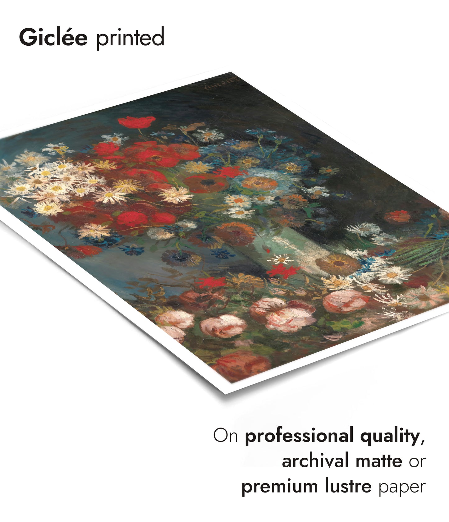 Still Life with Meadow Flowers & Roses