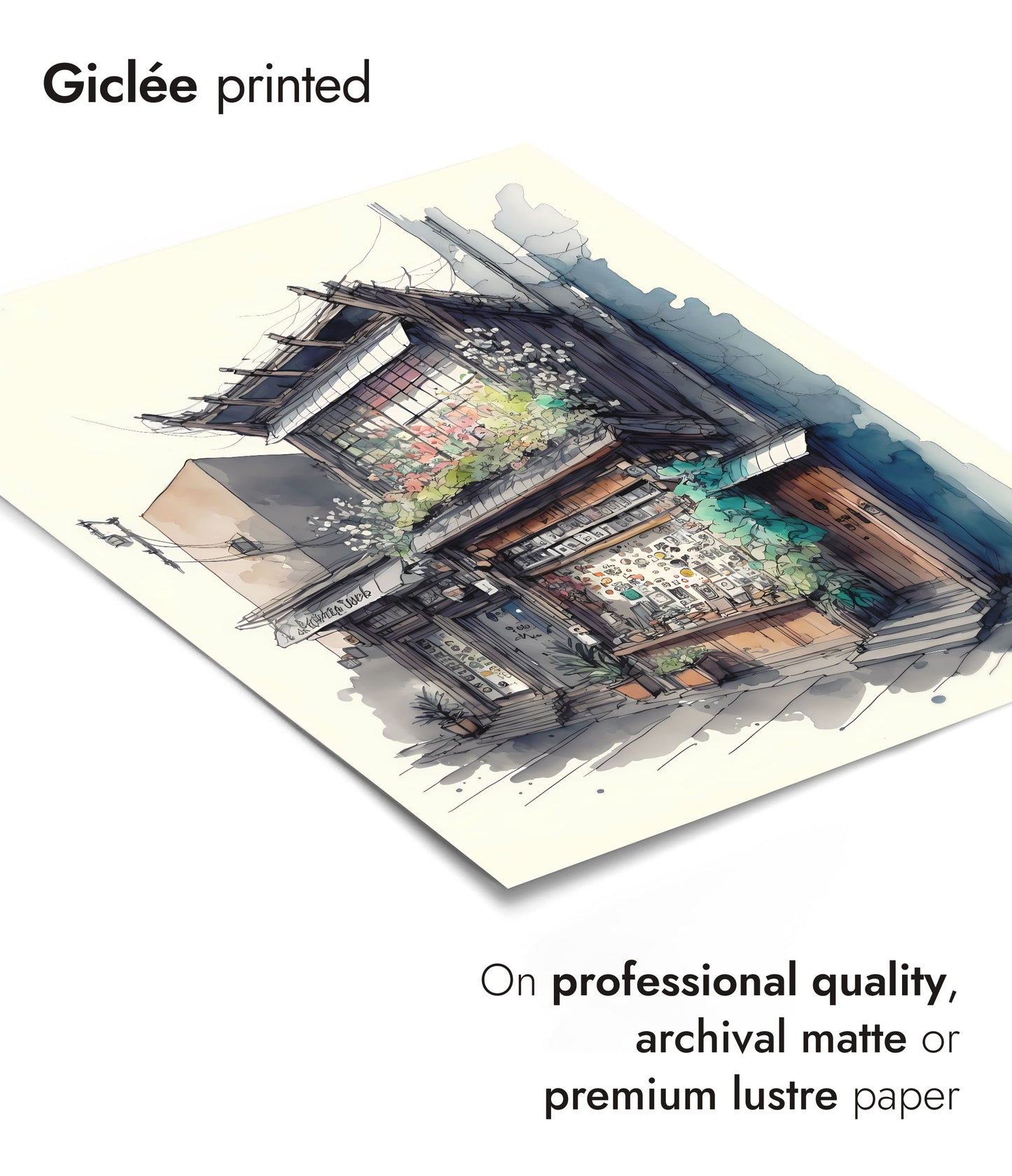 Ramen Shop Watercolour