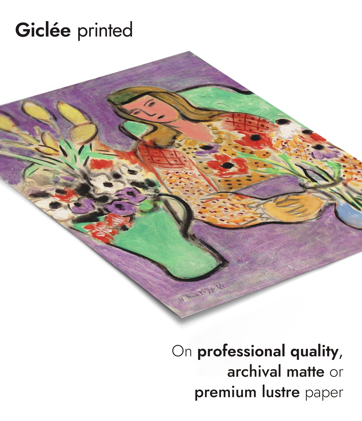 Young Woman with Anemones