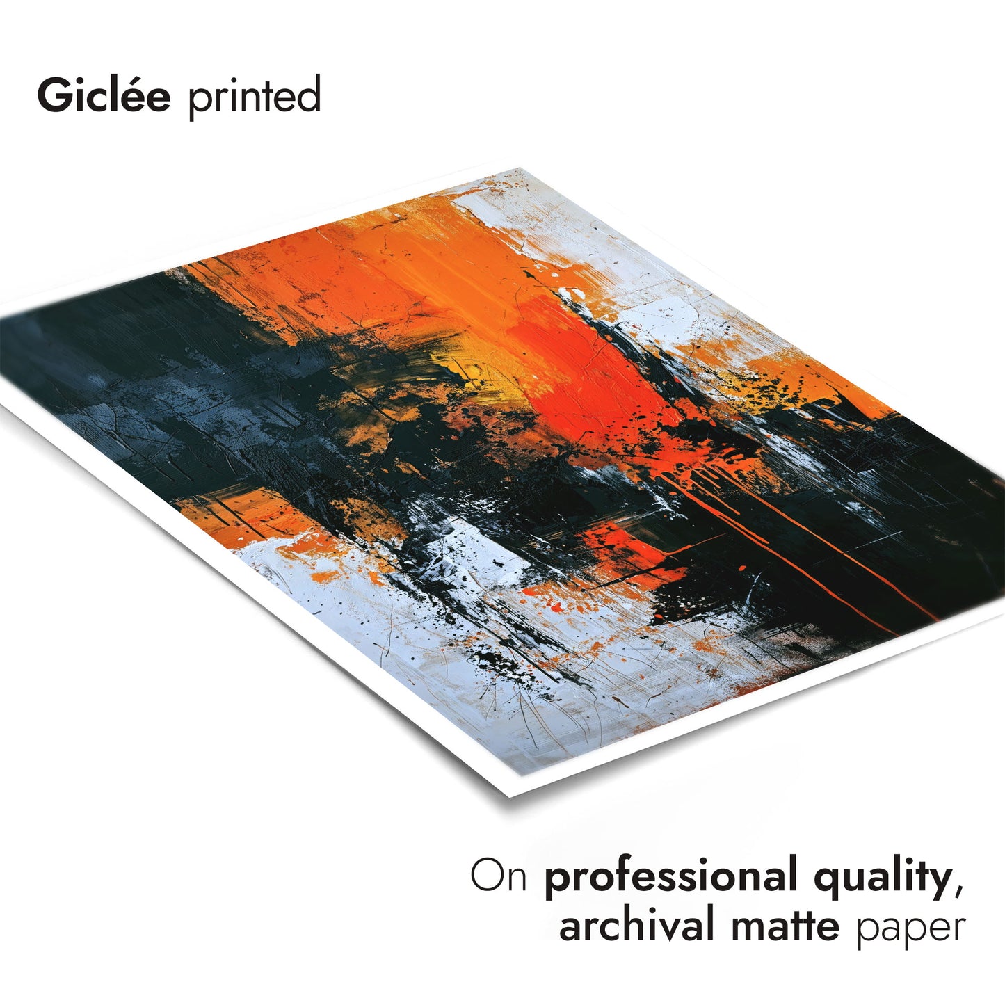 Neutral with Orange Flourish, Portrait II