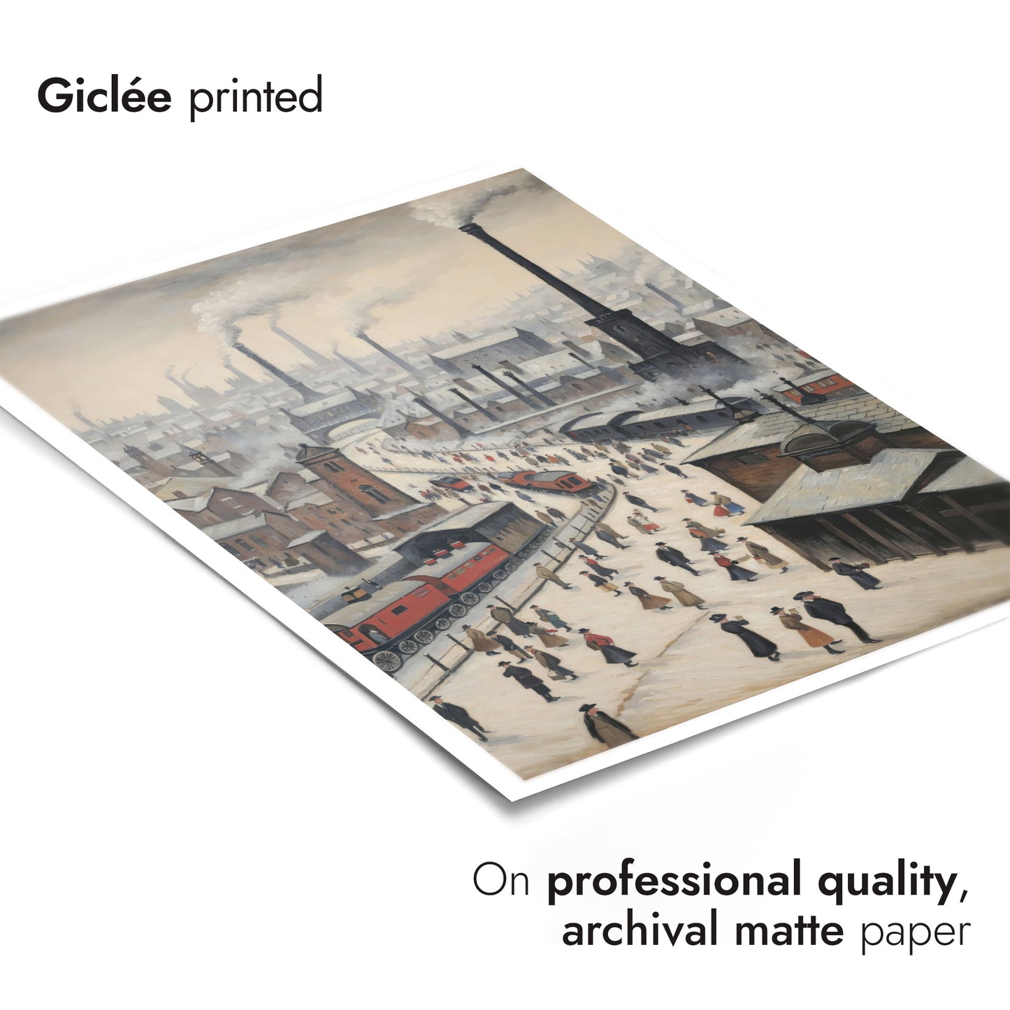 Kohlebetriebene Stadtsilhouette