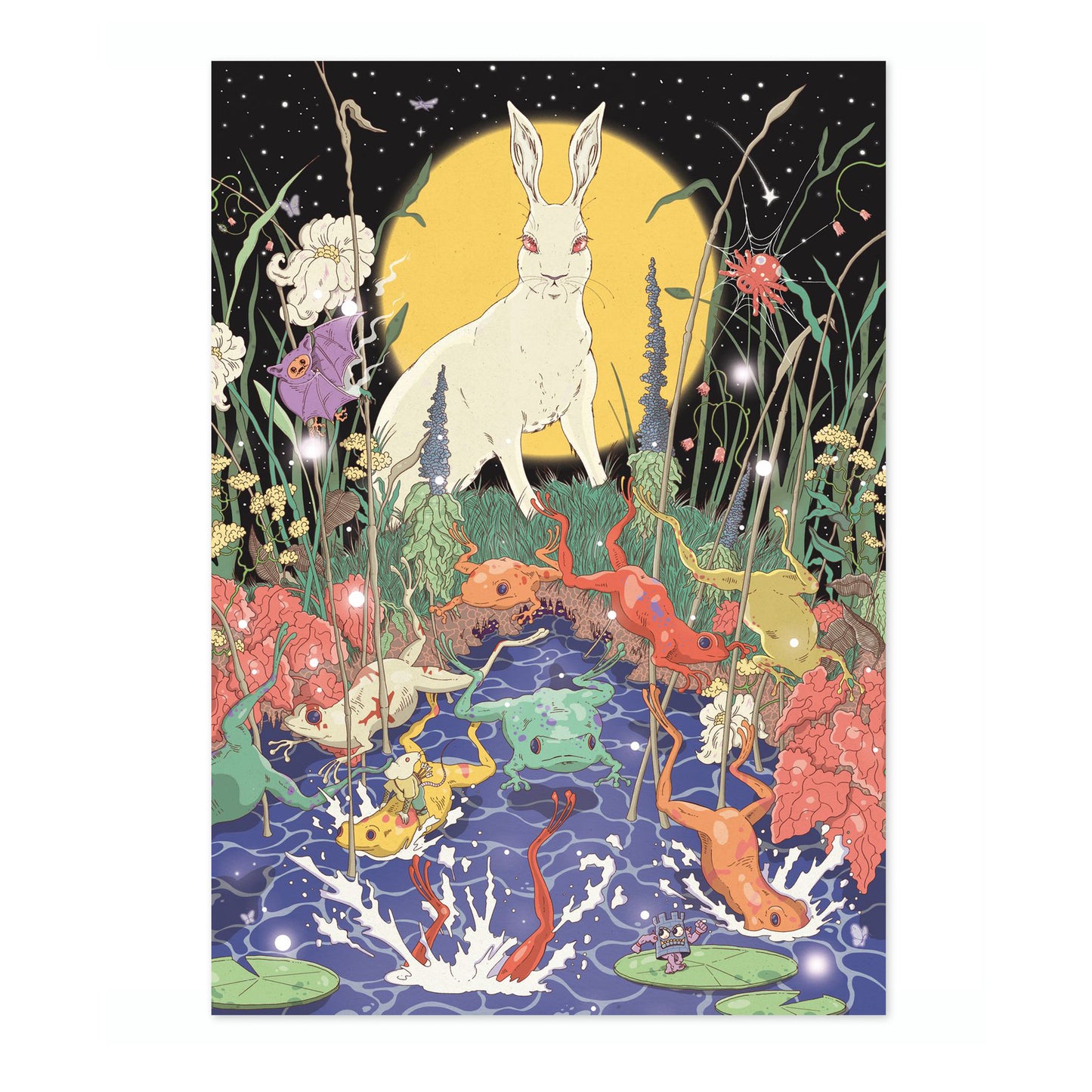 The Hare and the Frogs (Night Version)