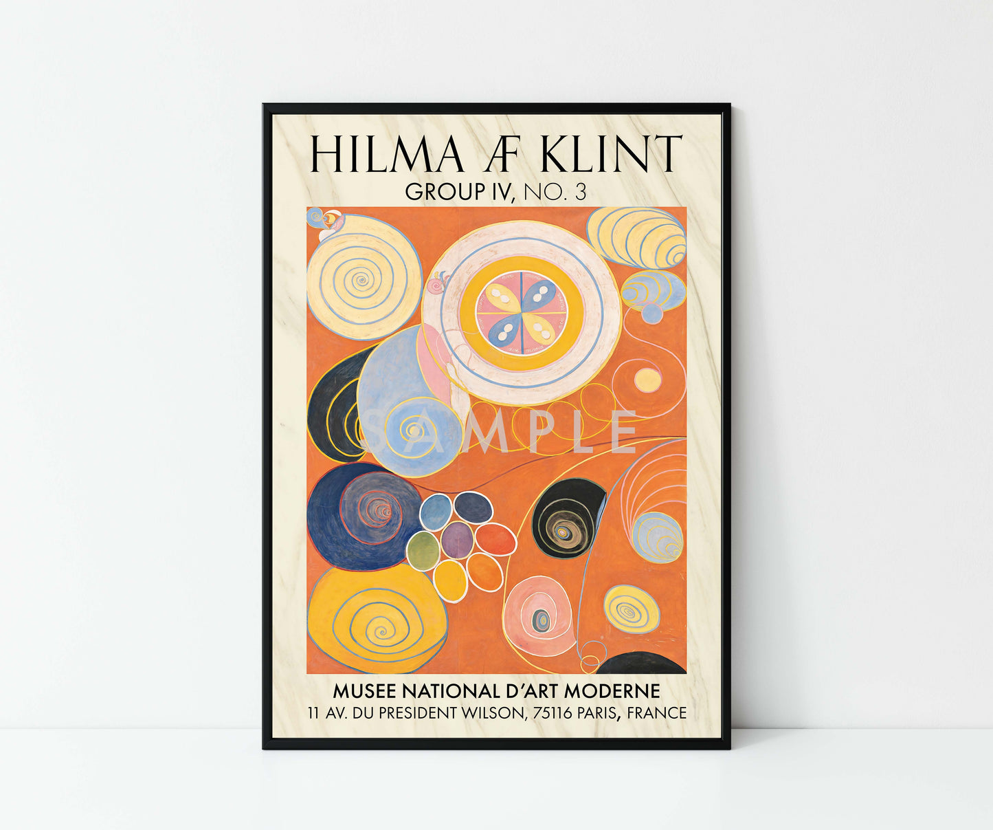 Hilma Klint Orange - Set of 3