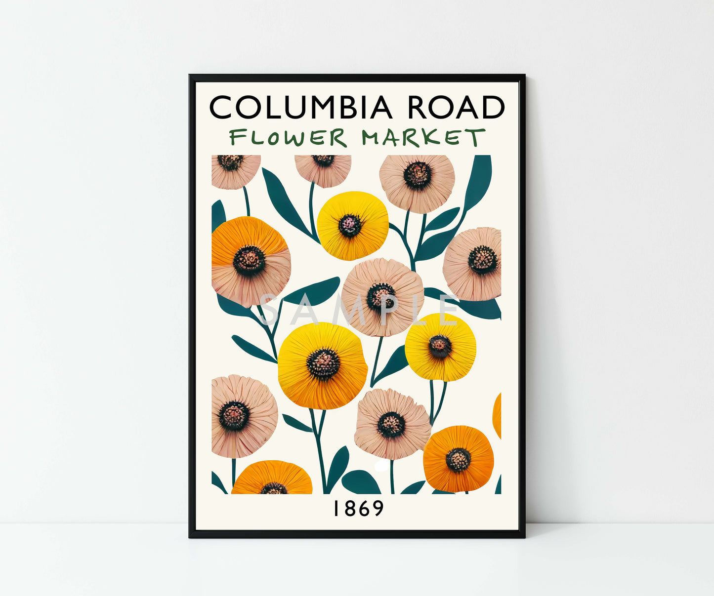 London Bloemenmarkt - Set van 3