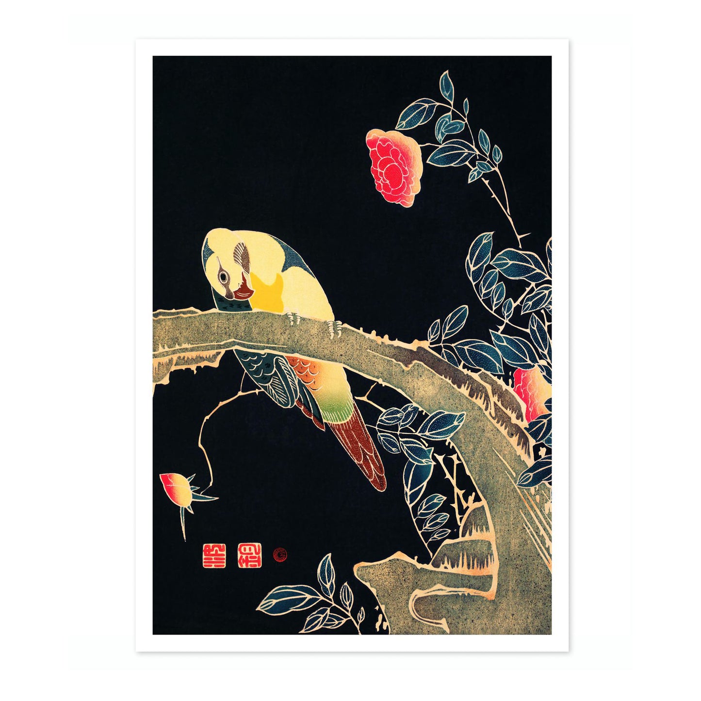 Papegoja på en gren