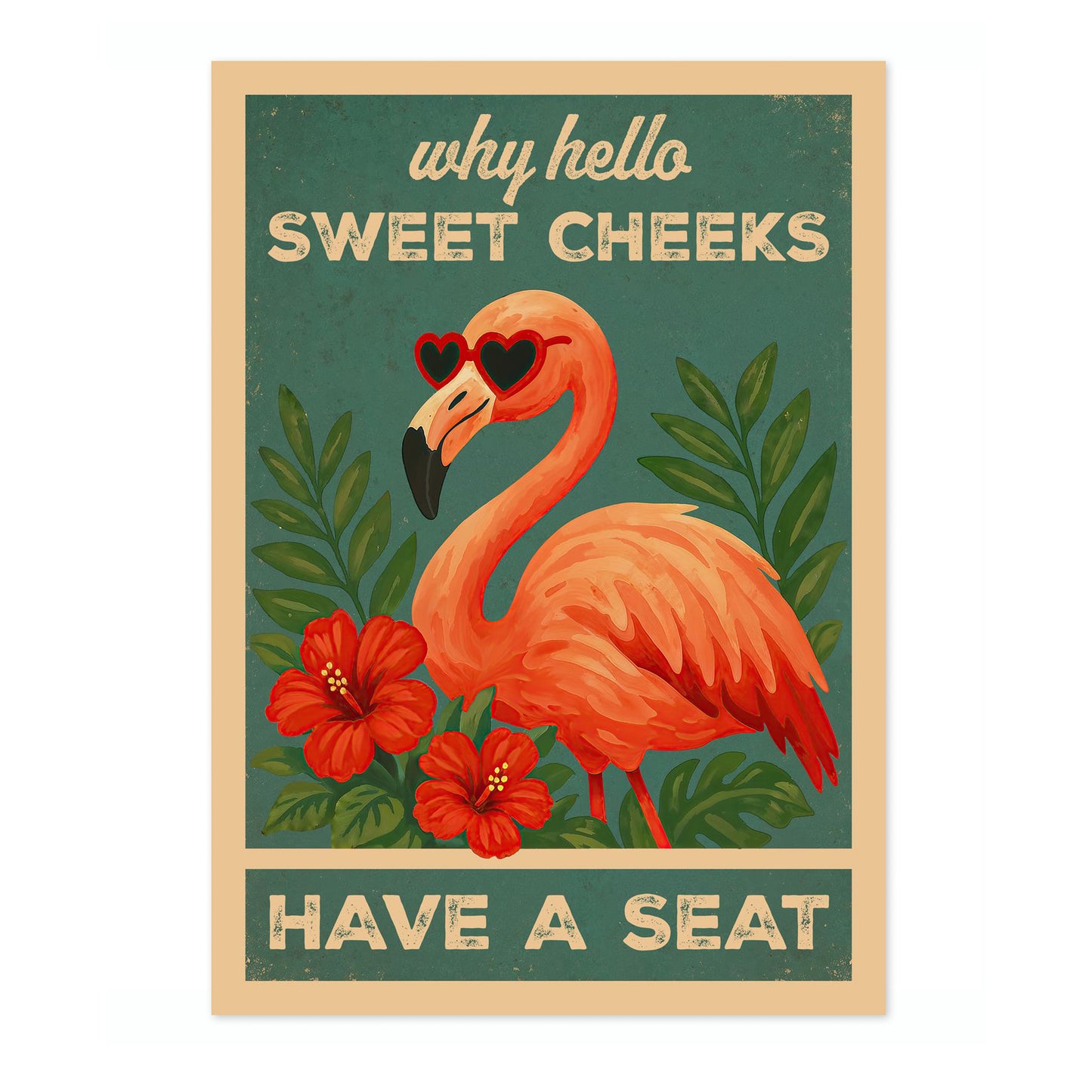 Bonjour, jolies joues flamant