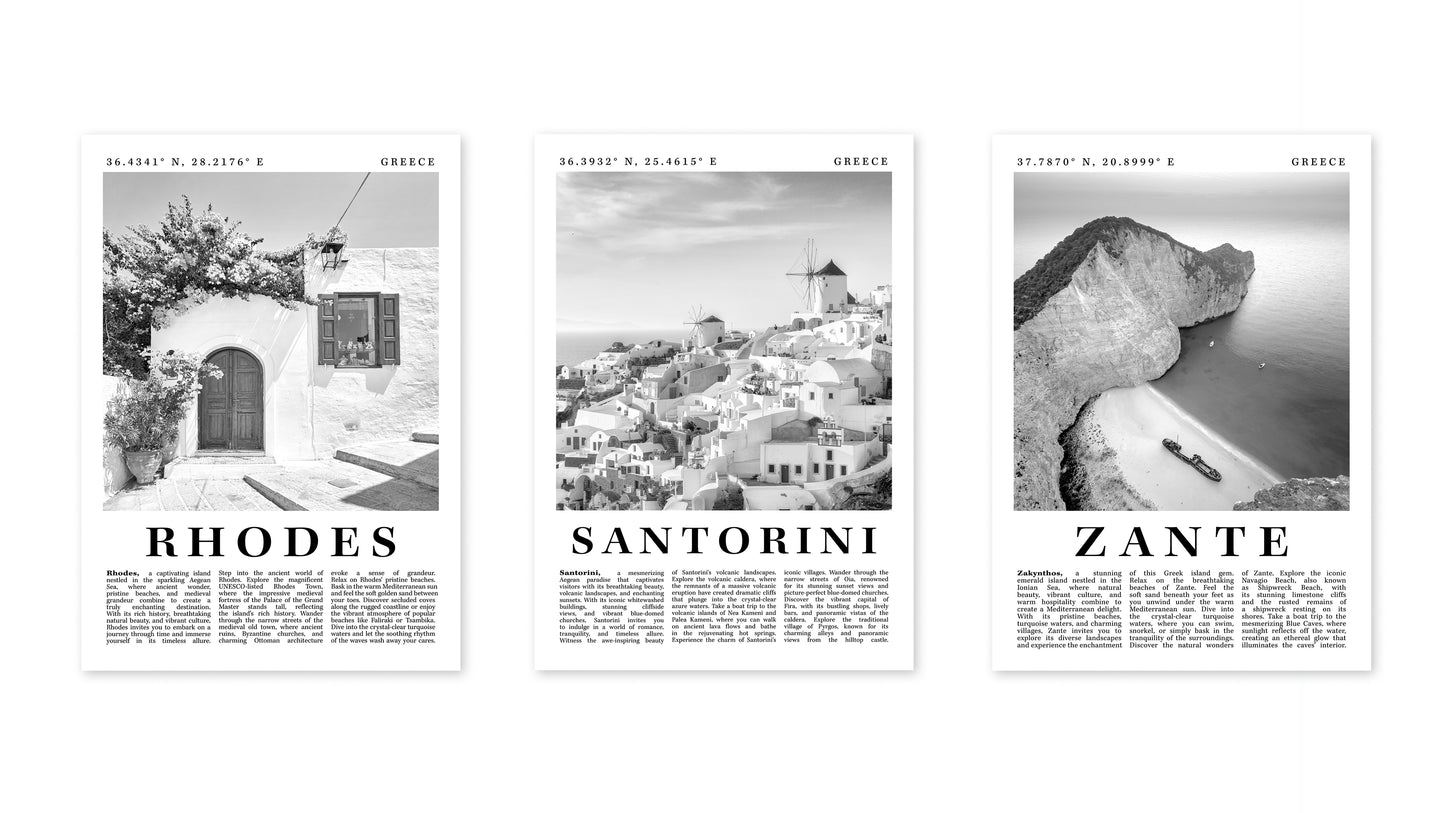 Griechenland Schwarz & Weiß