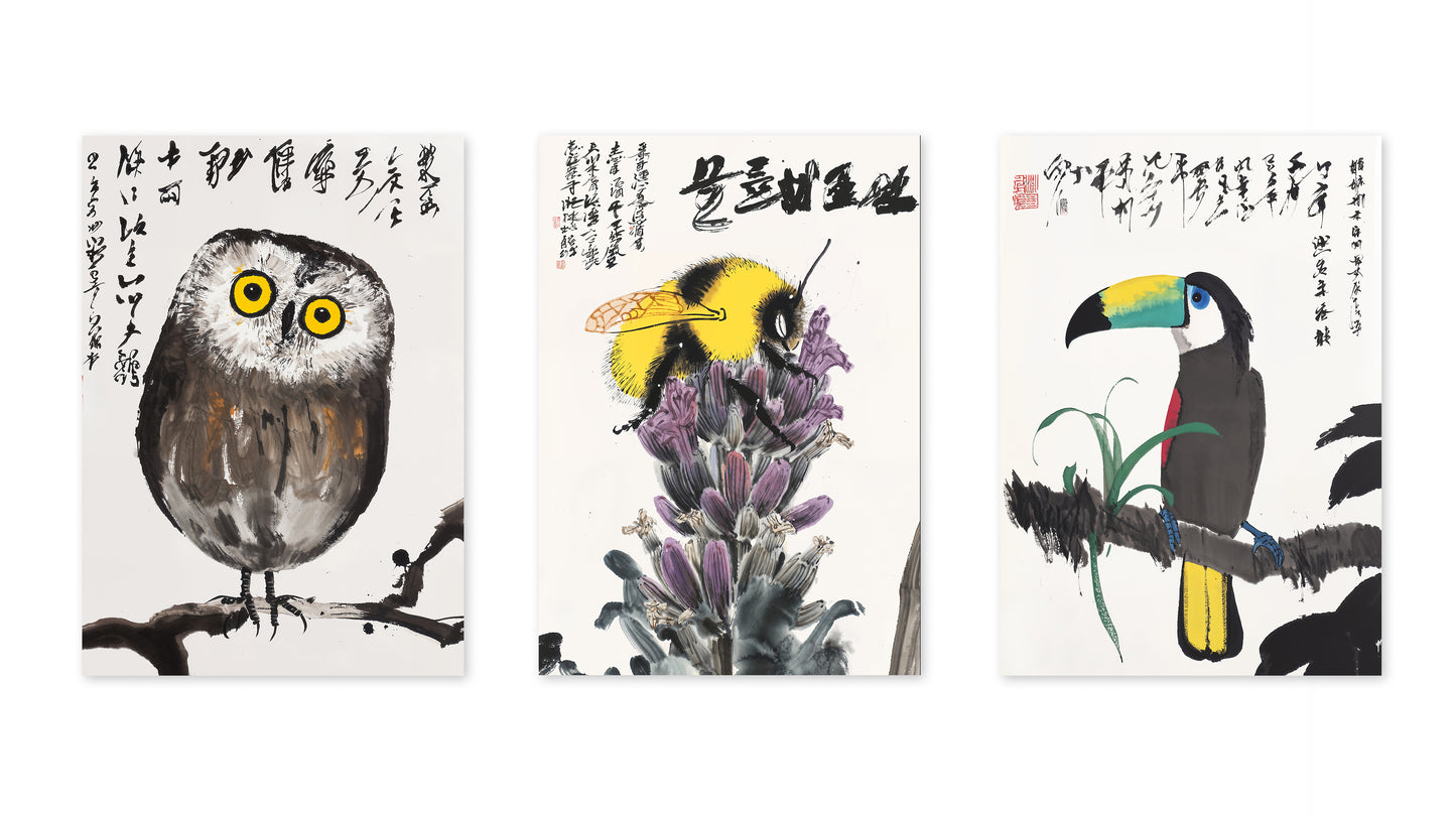 Japanese Wildlife Studies Triple