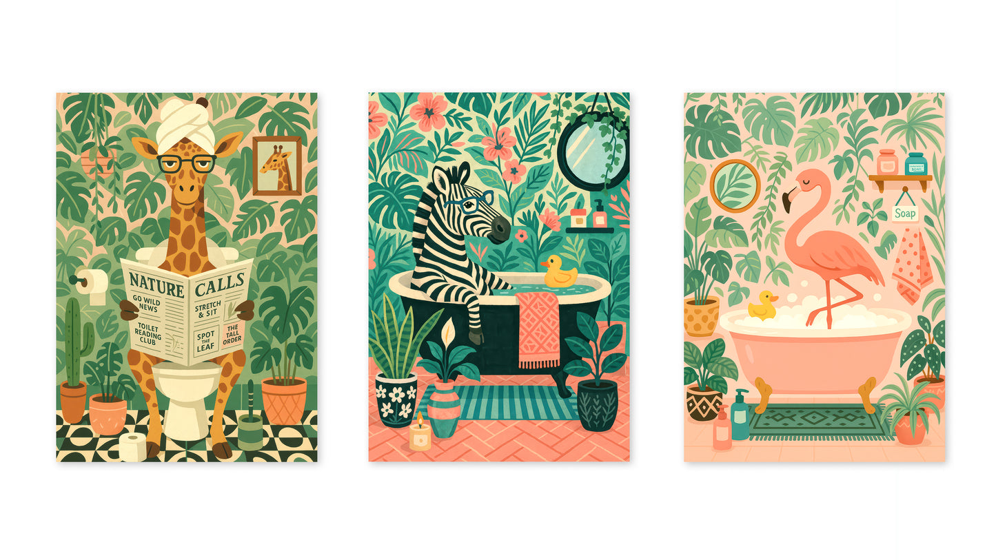 Ensemble de salle de bain bohème