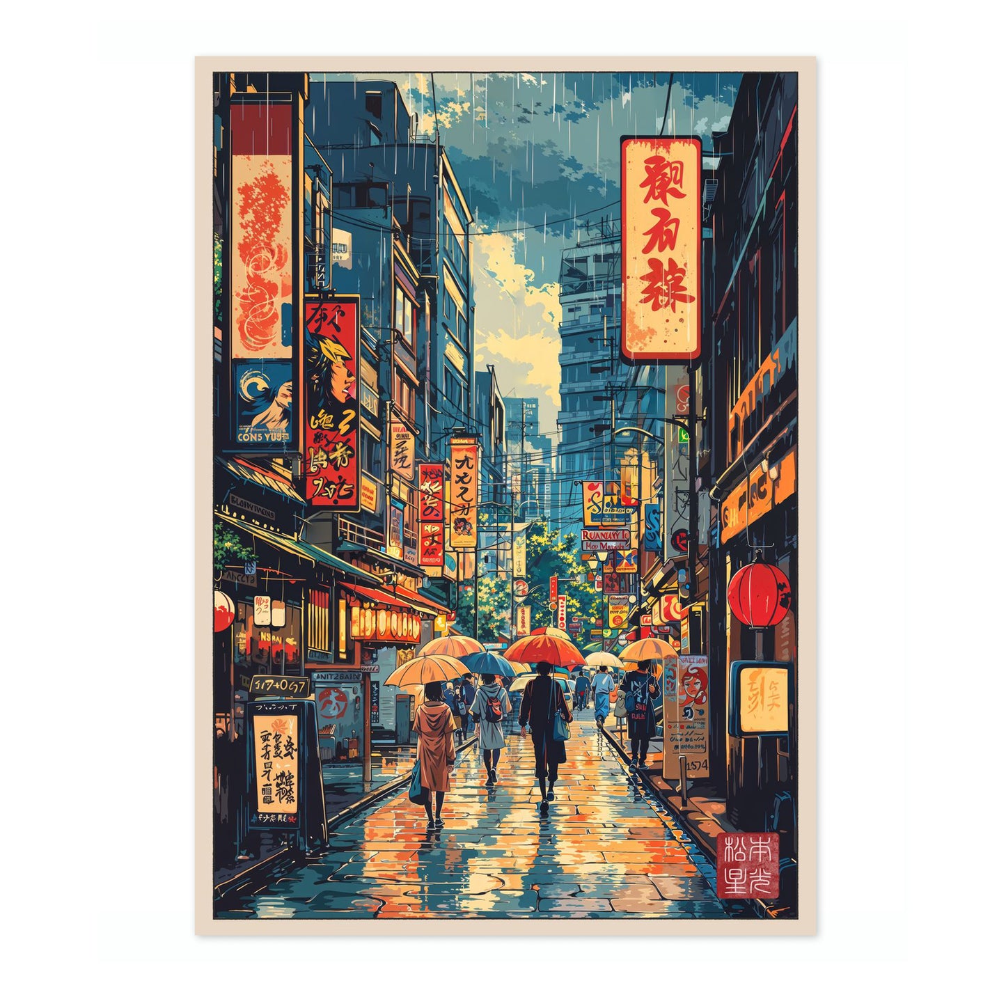 Rainy Tokyo