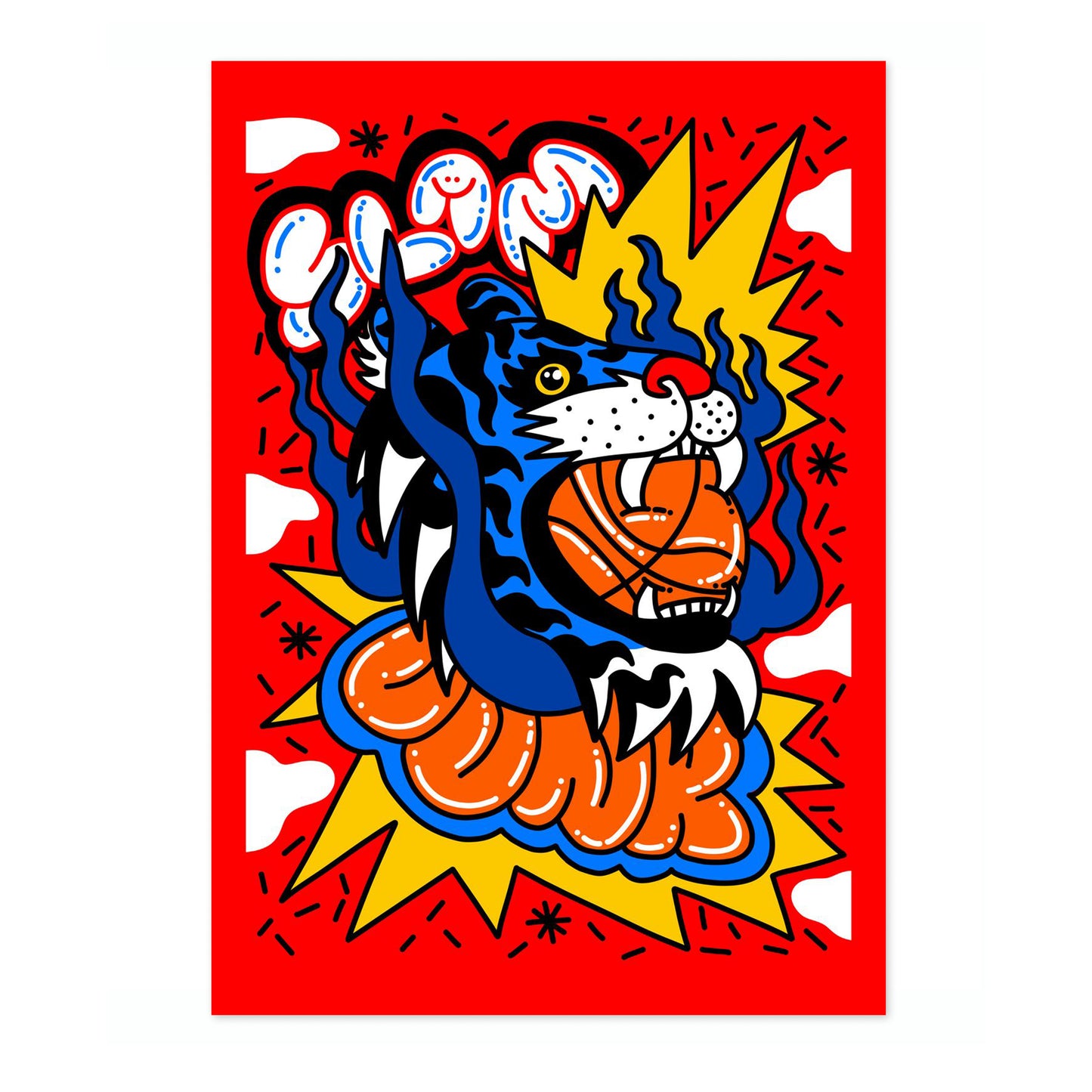 Tiger with Basketball