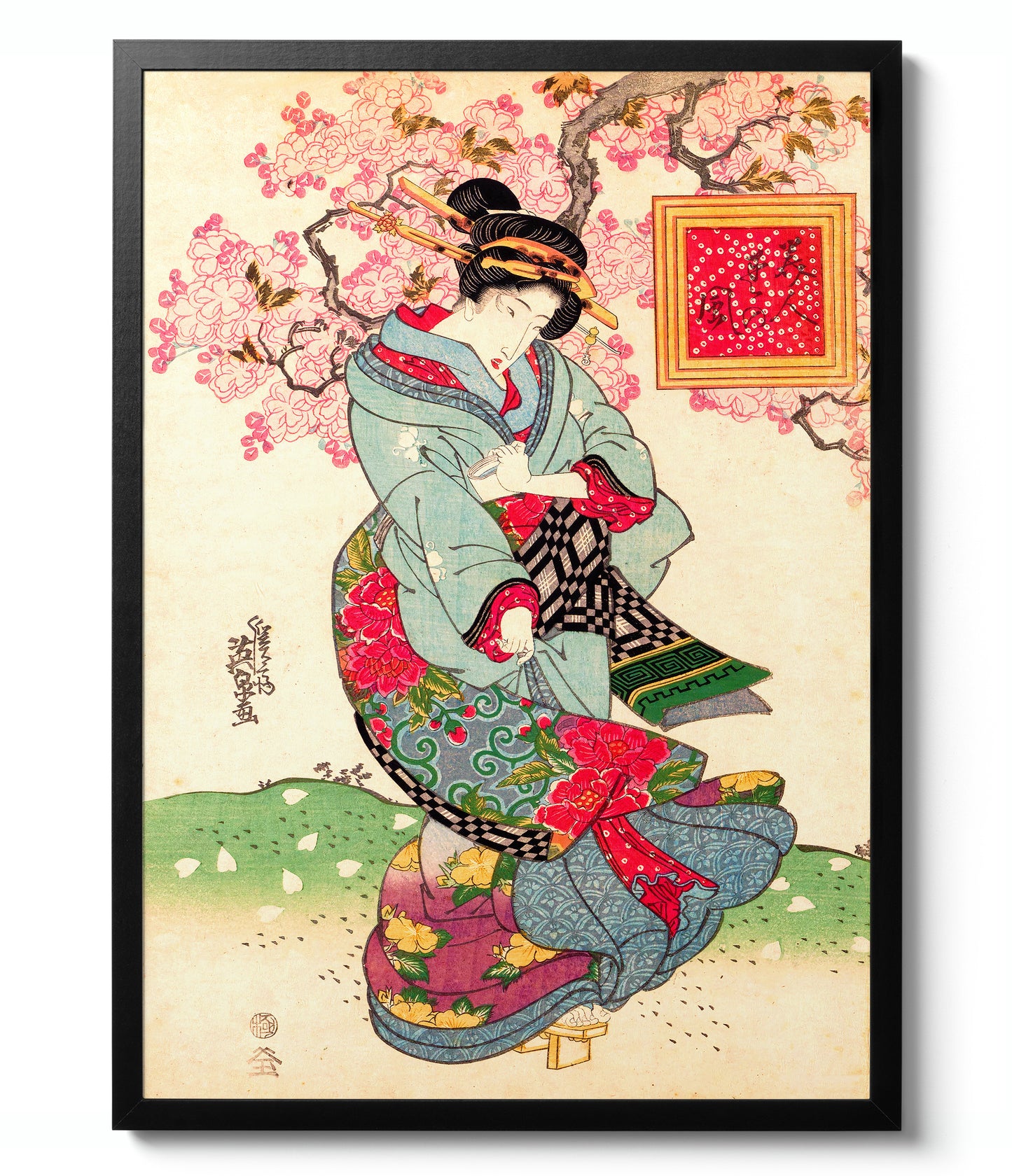 Geisha Ausstellung - Set aus 3