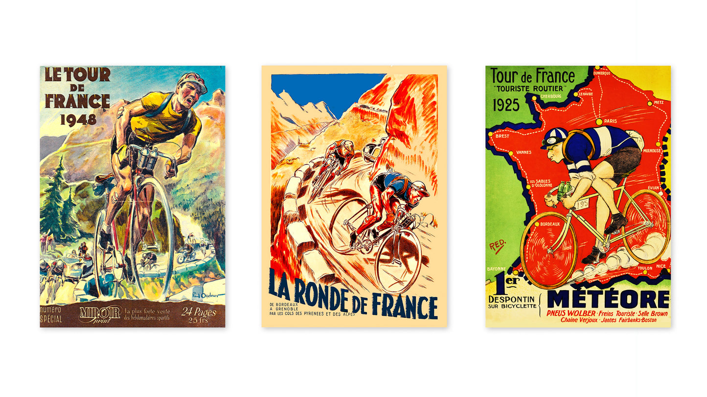 Ensemble vintage du Tour de France