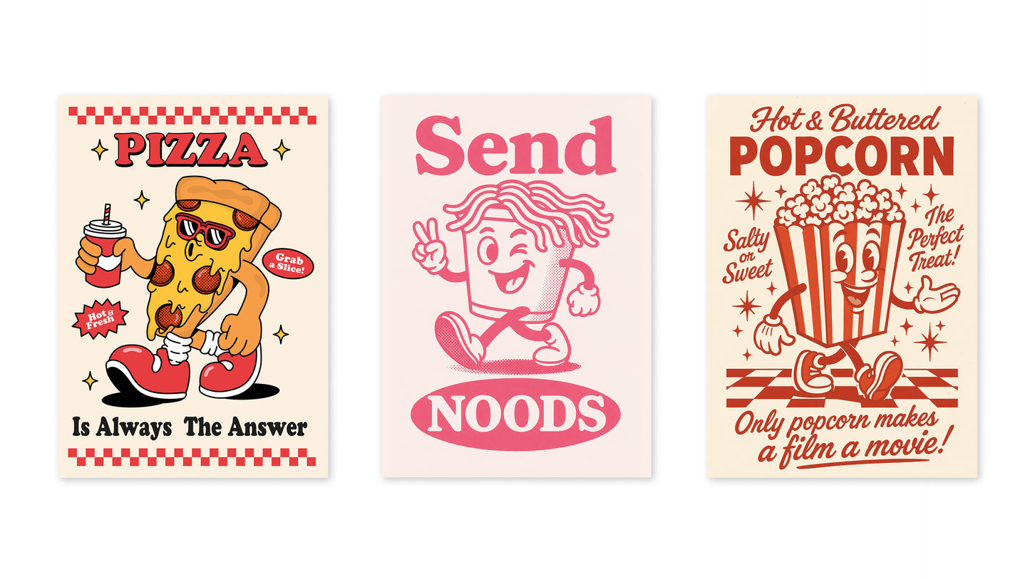 Klassische Food-Maskottchen