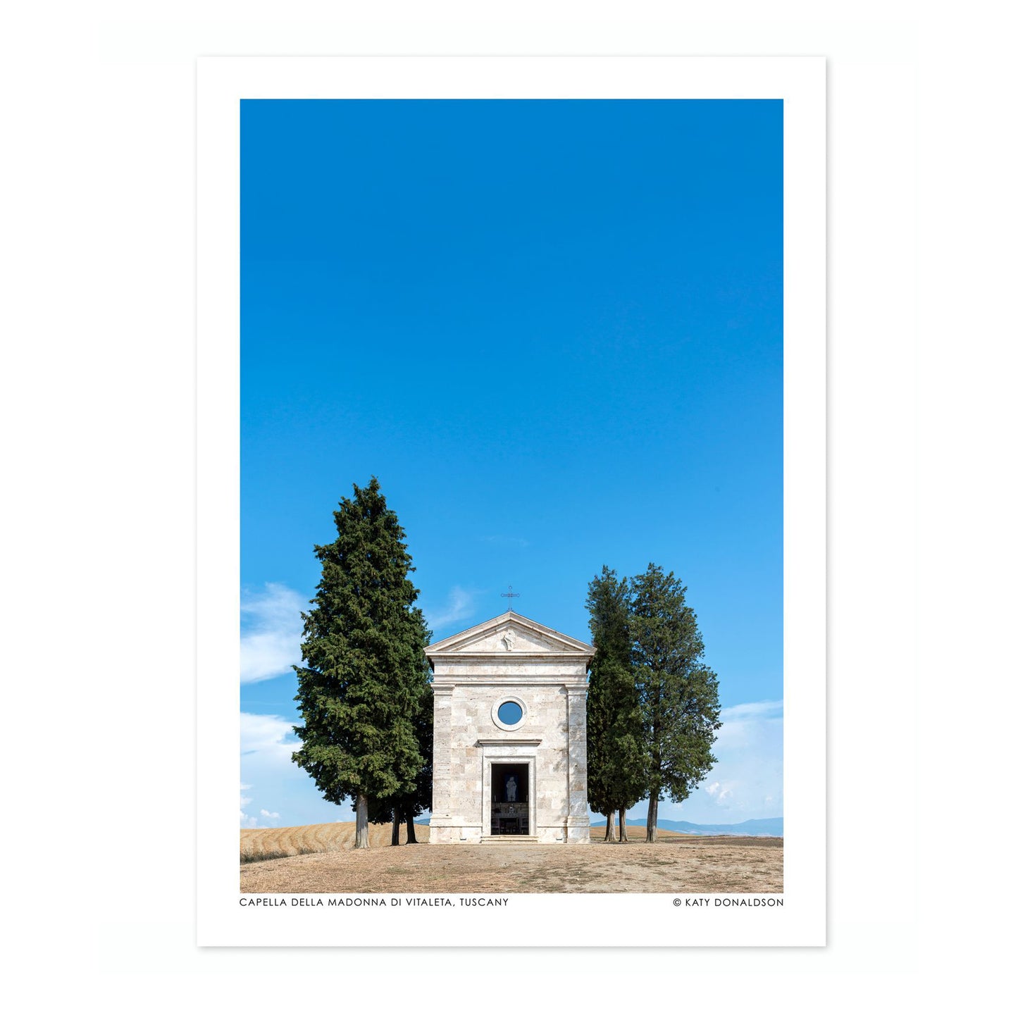 Capella Della Madonna Di Vitaleta, Toscana Porträtt