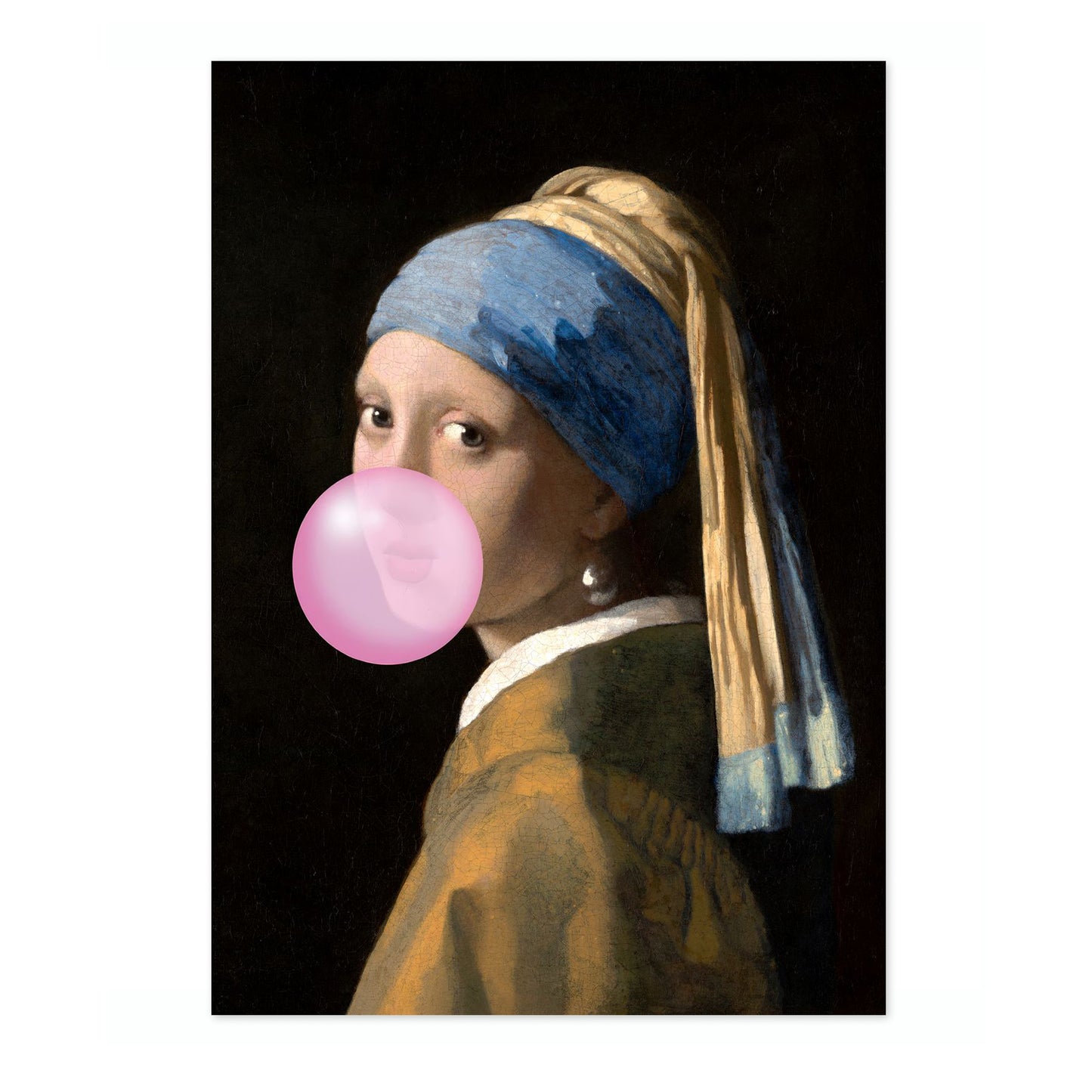 Bubblegum Parel Oorbel