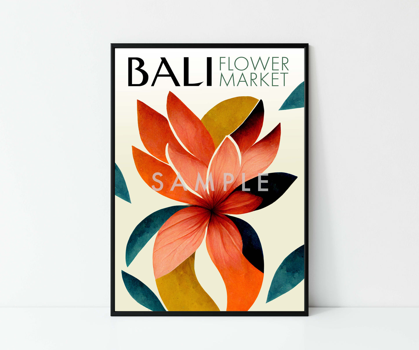 Asien Blommarknad - Set om 3