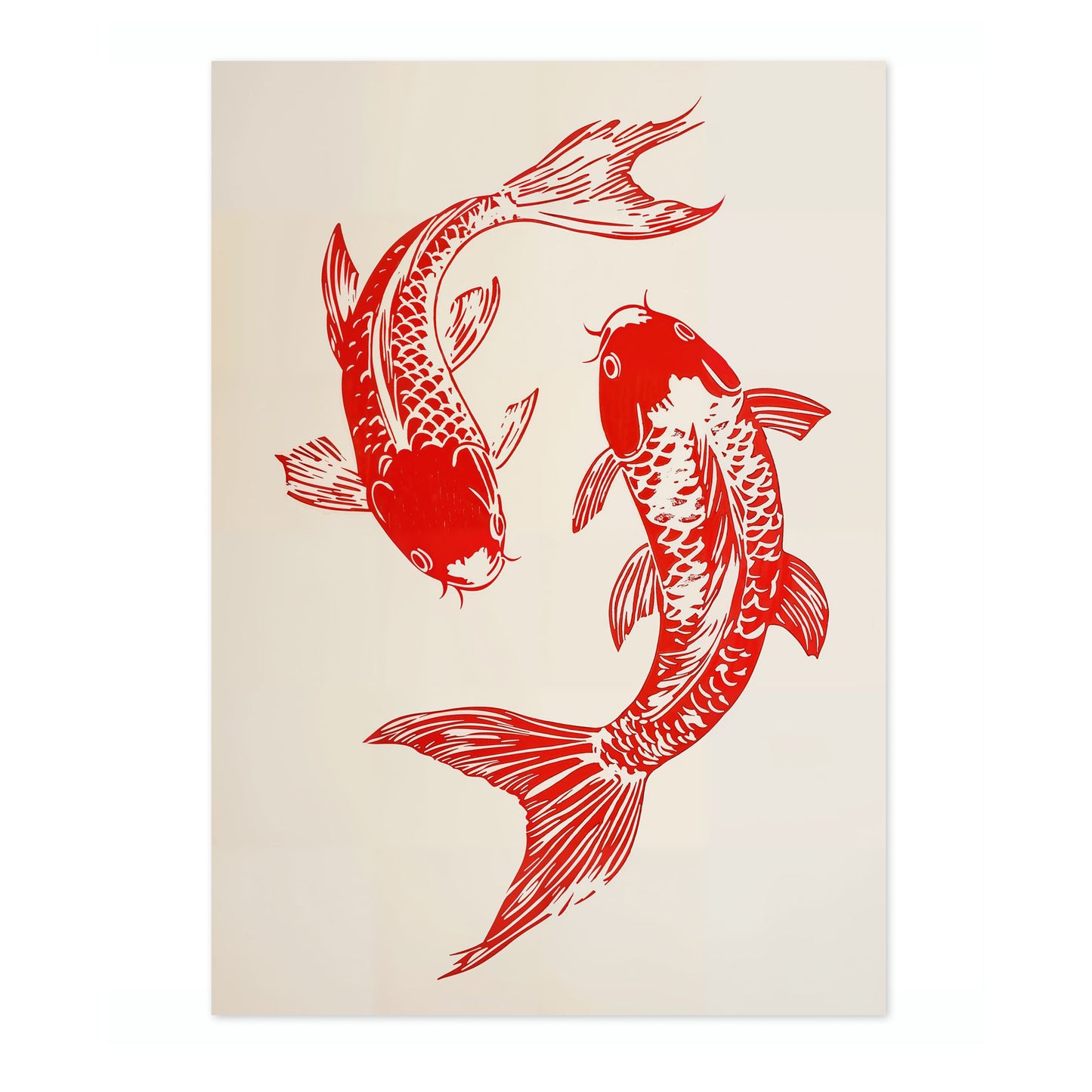 Twee Koi-vissen