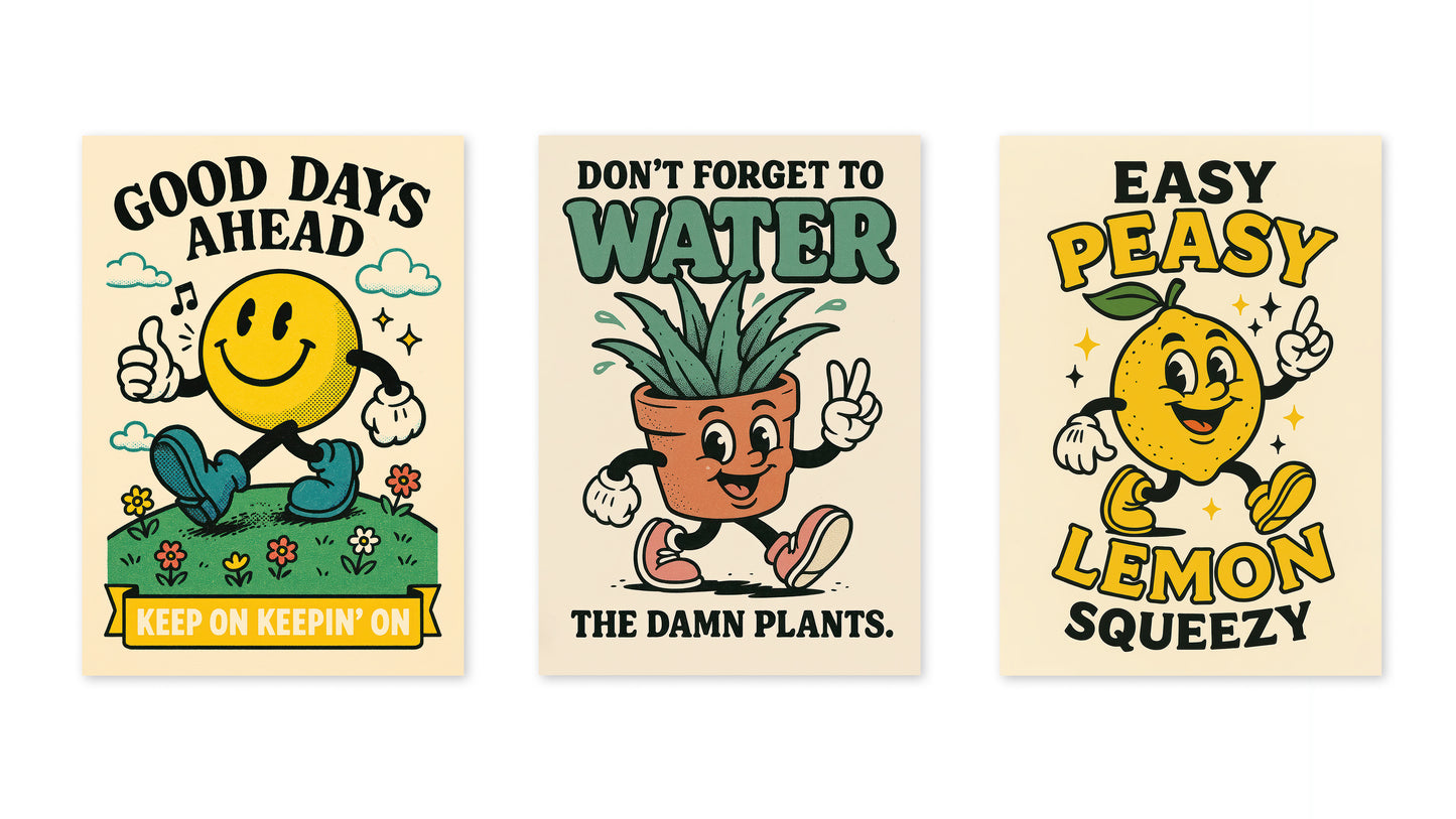 Sommermaskottchen-Trio