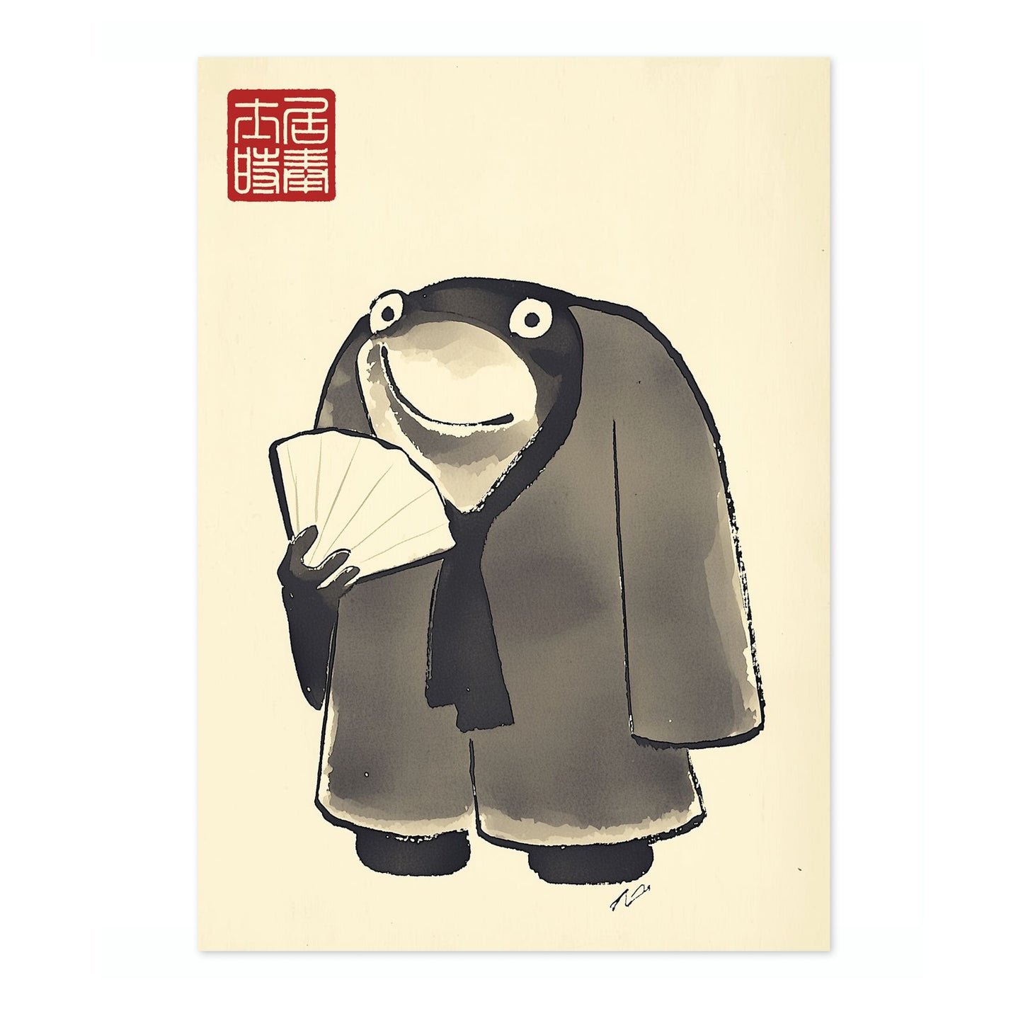 Frog With Single Fan