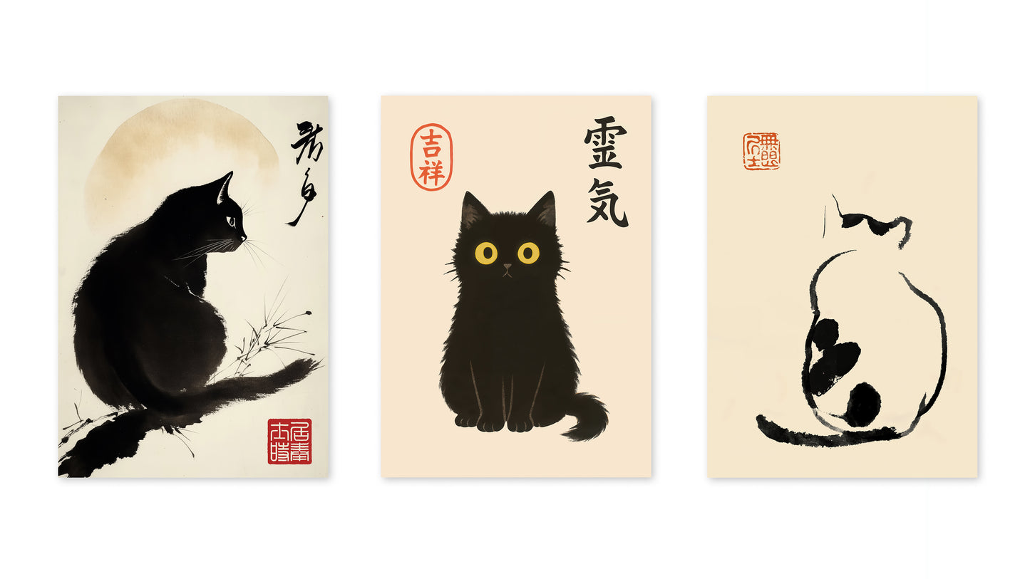 Hoji-stil Katt Samling