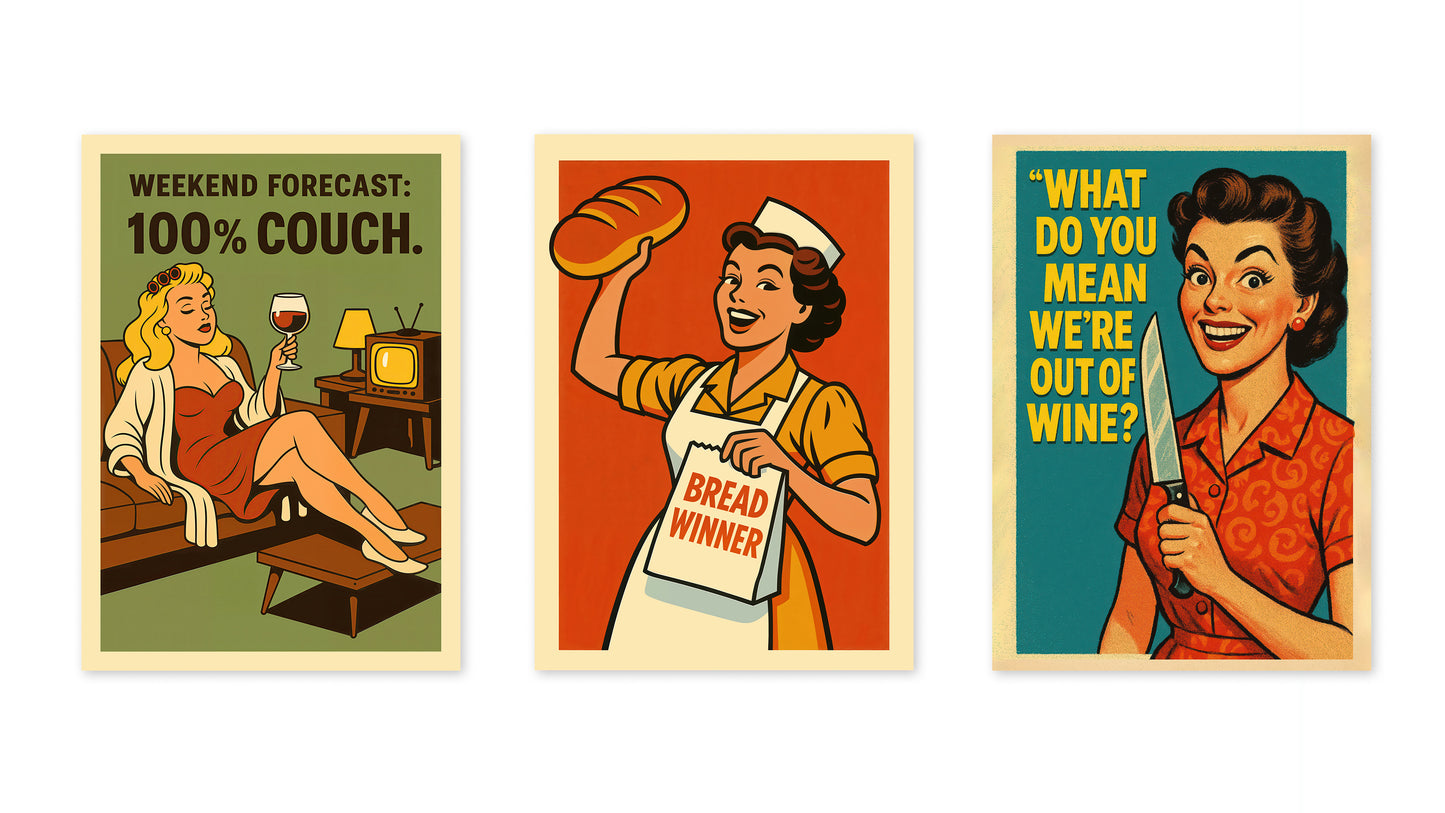 Vintage Küchenwitze Trio II