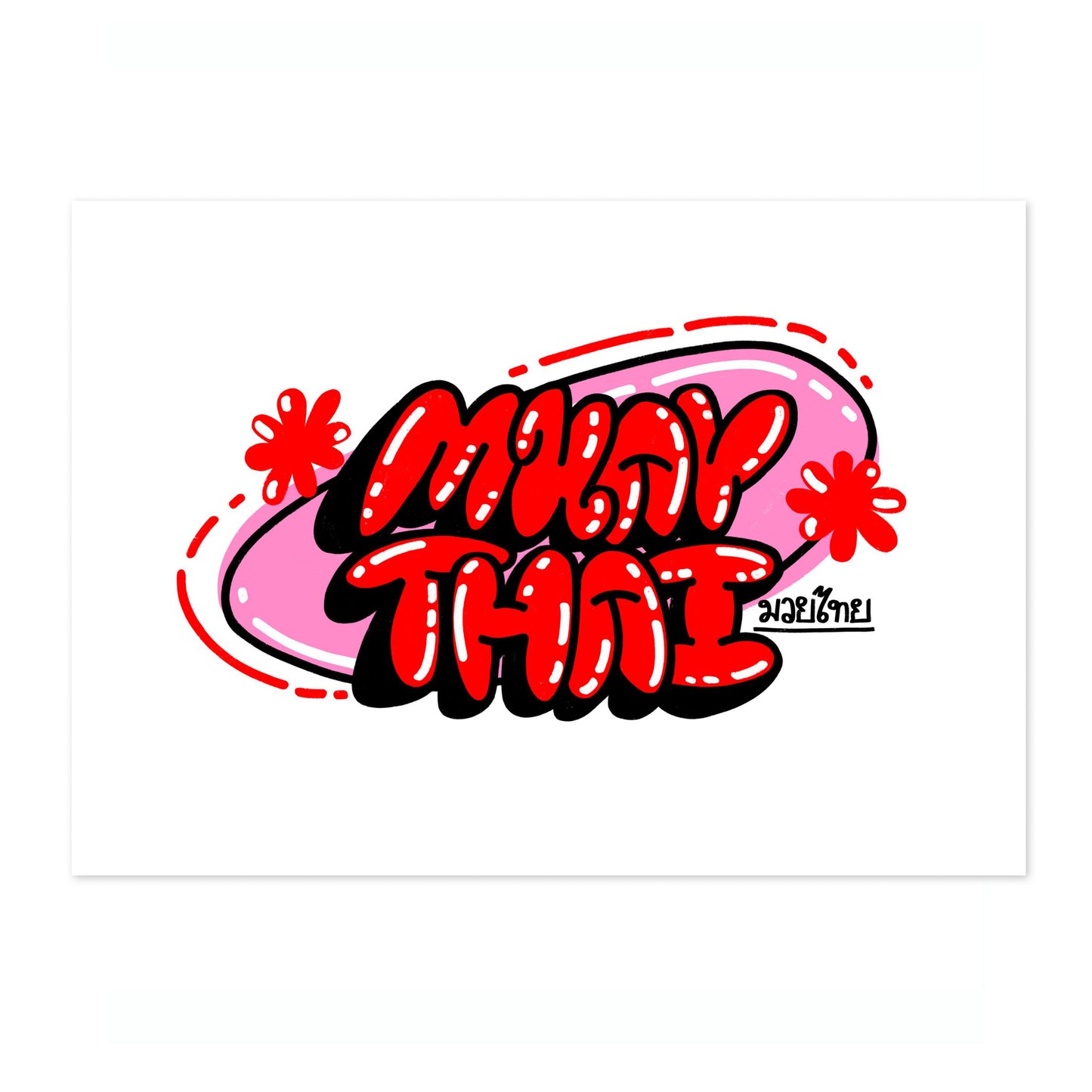 Muay Thai Typography