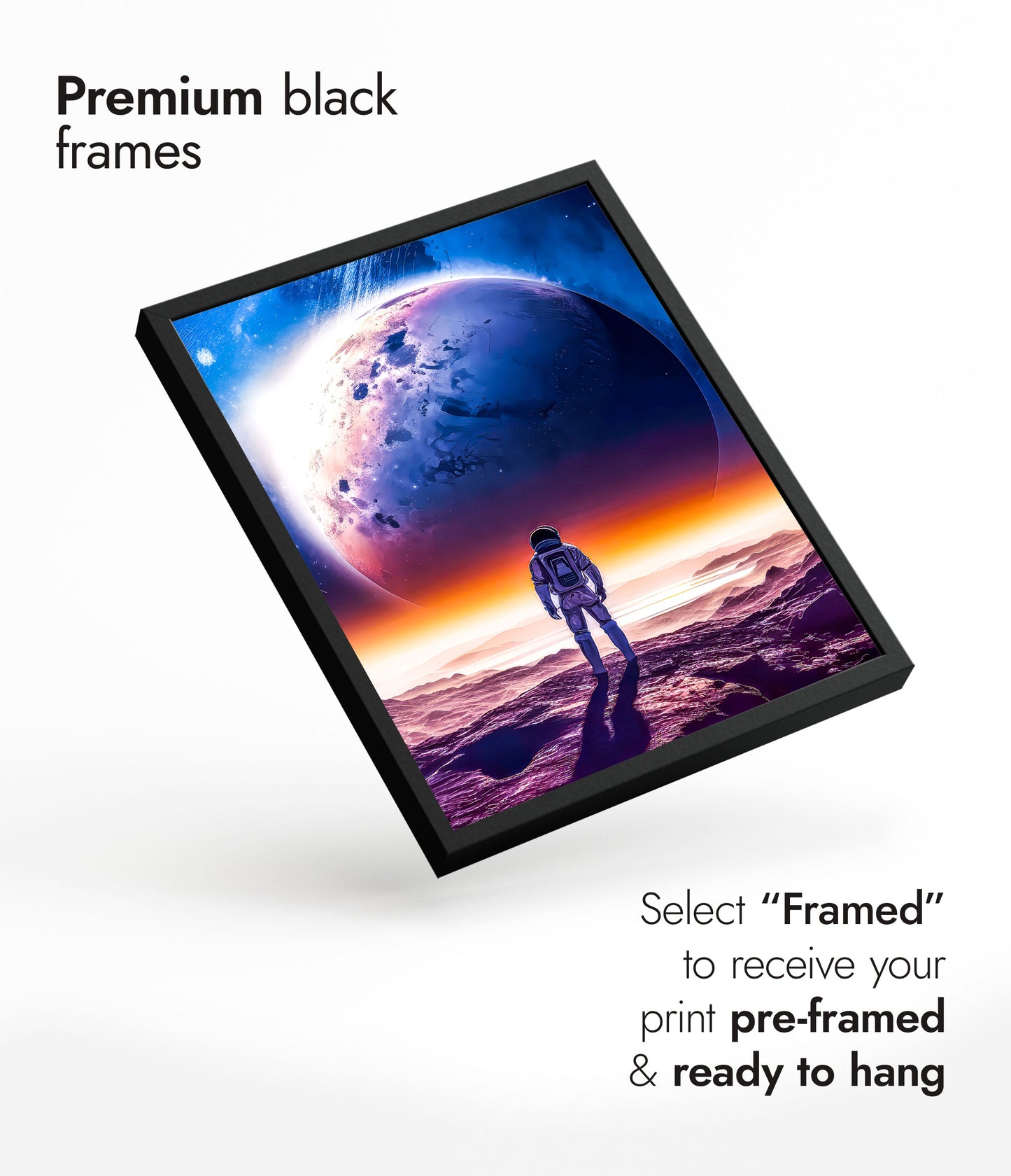 Vue d'un astronaute sur la galaxie