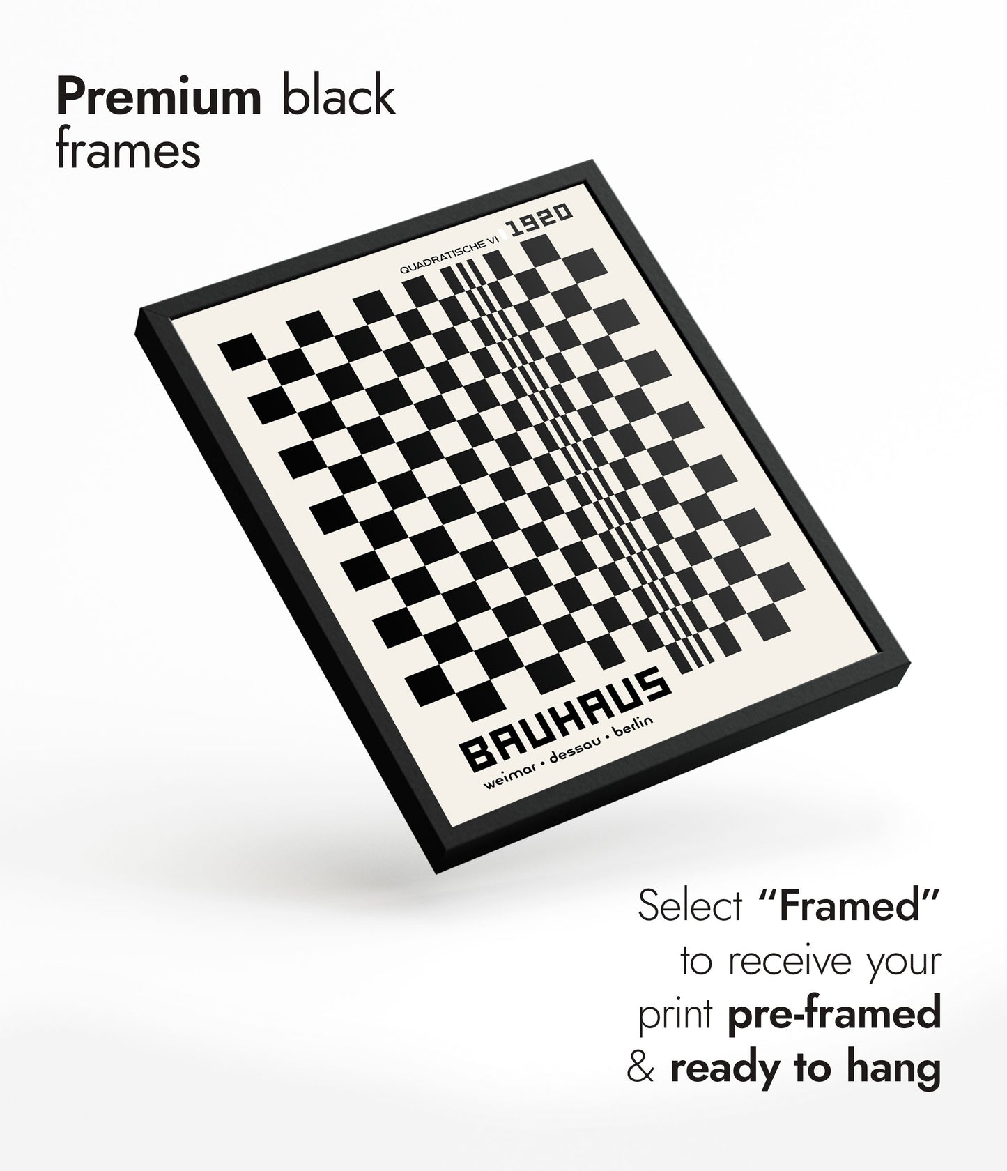 Quadratische, in Black & White