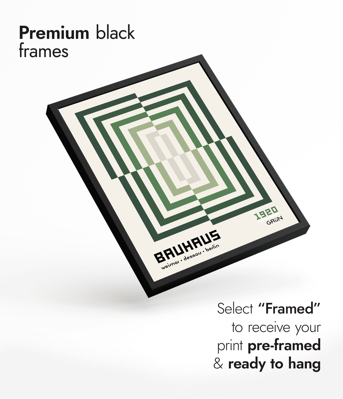 Rectangular Illusion, in Green