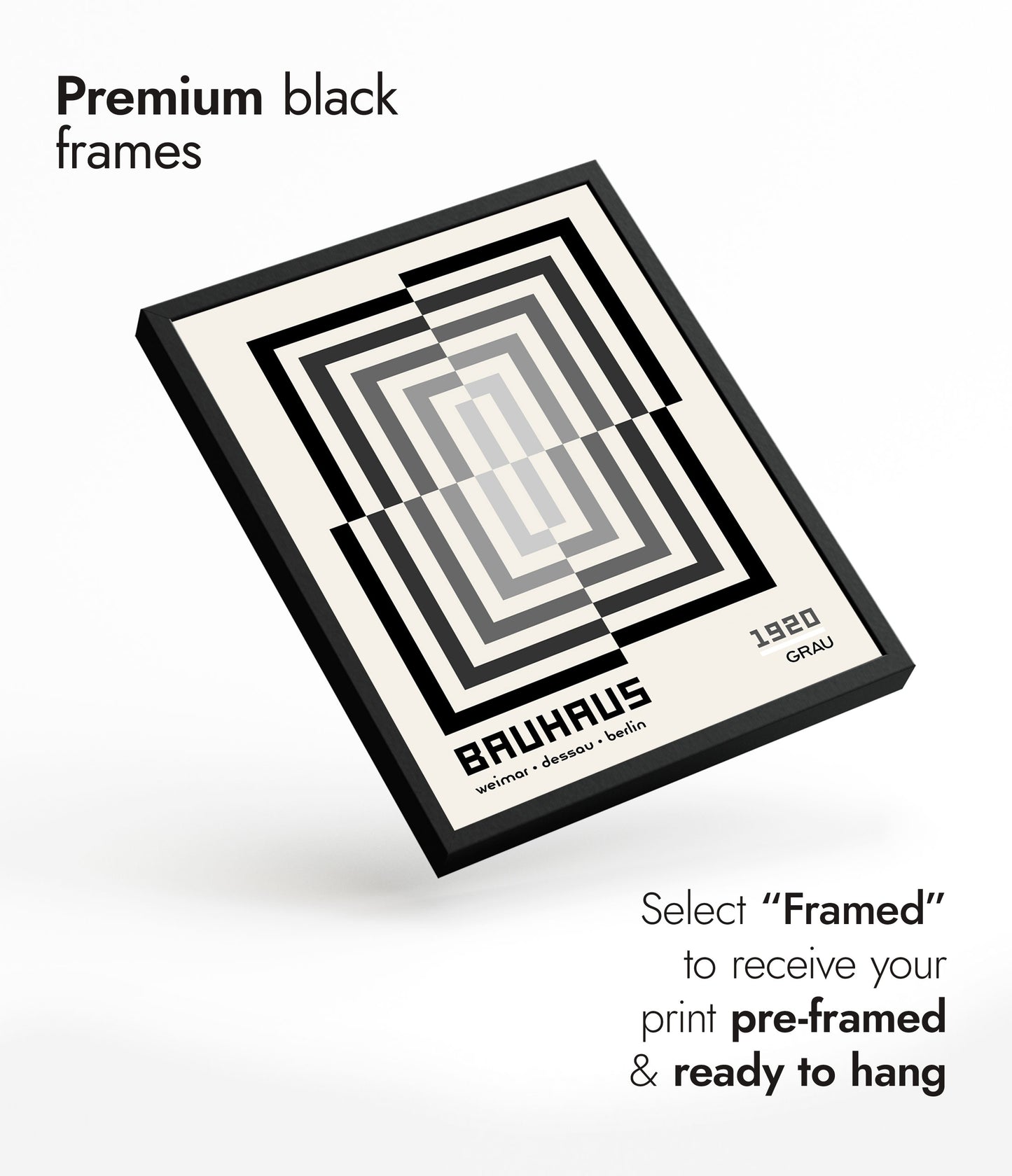 Rectangular Illusion, in Black & White