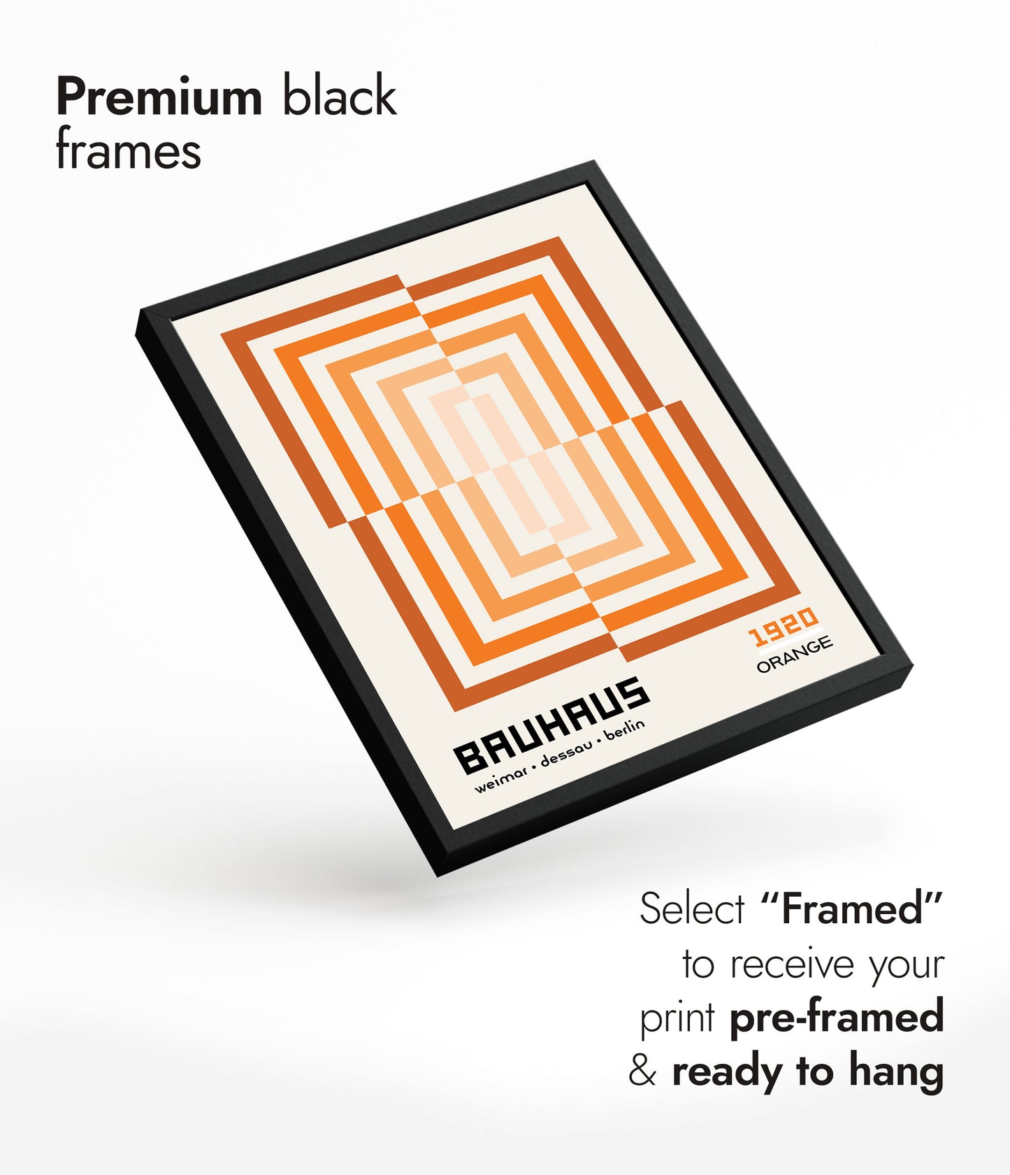 Rectangular Illusion, in Orange