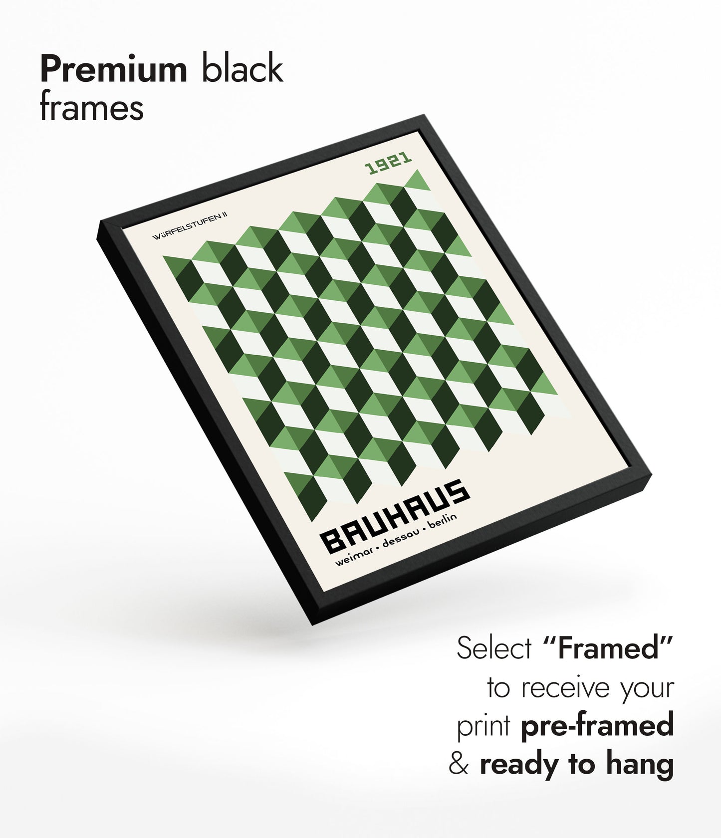 Würfelstufen, in Green