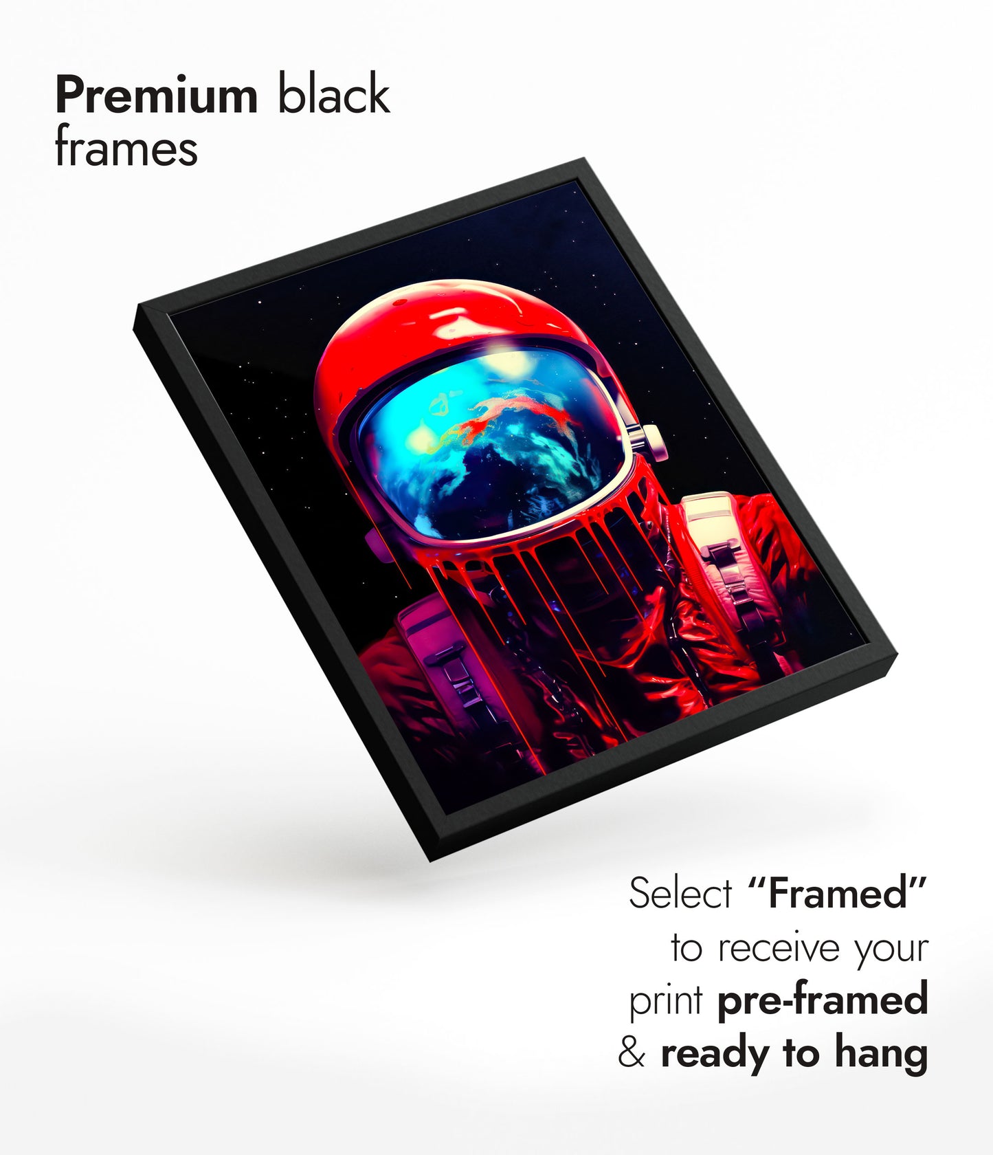 Homme de l'espace dégoulinant